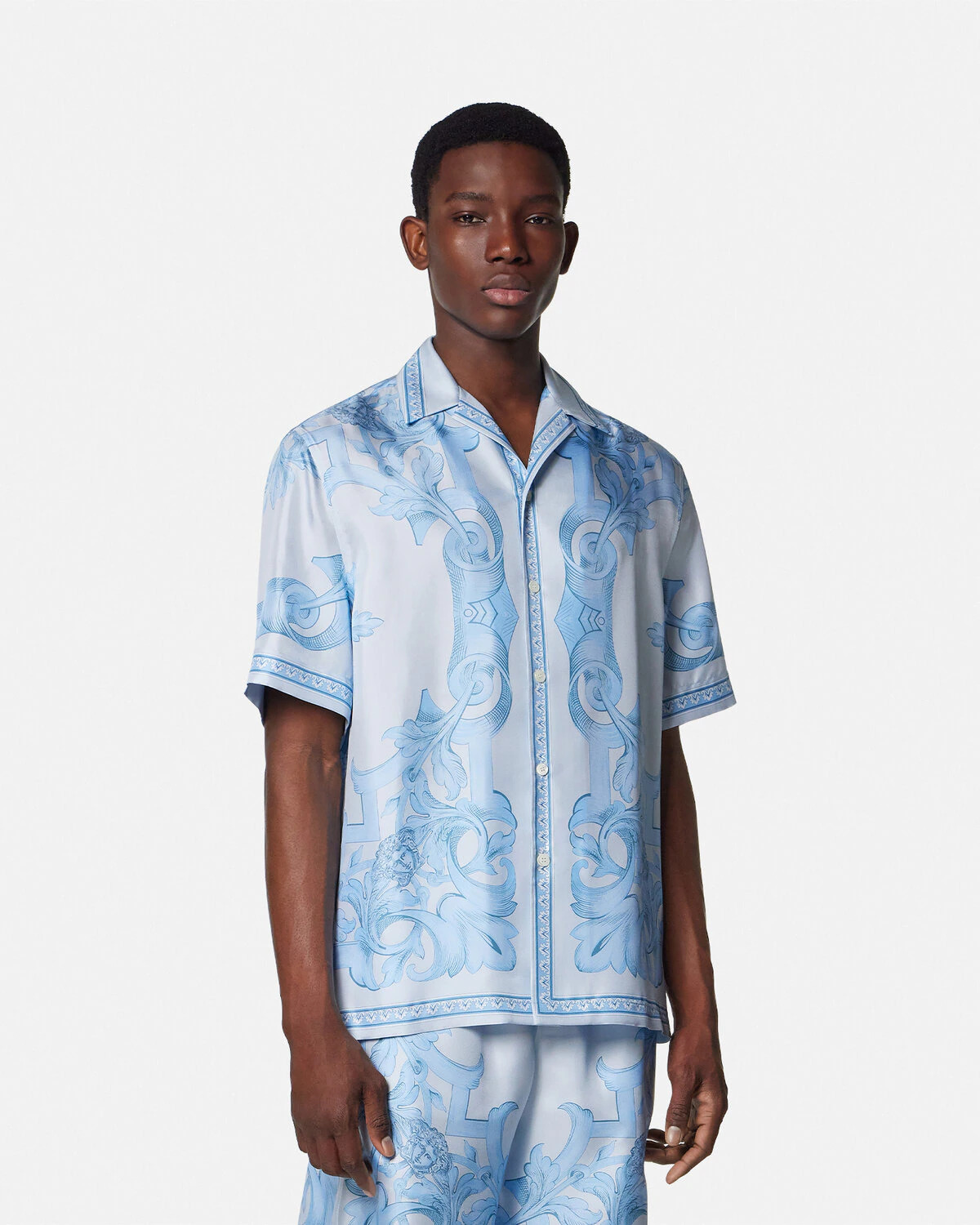 Architectural Baroque Silk Shirt - 4