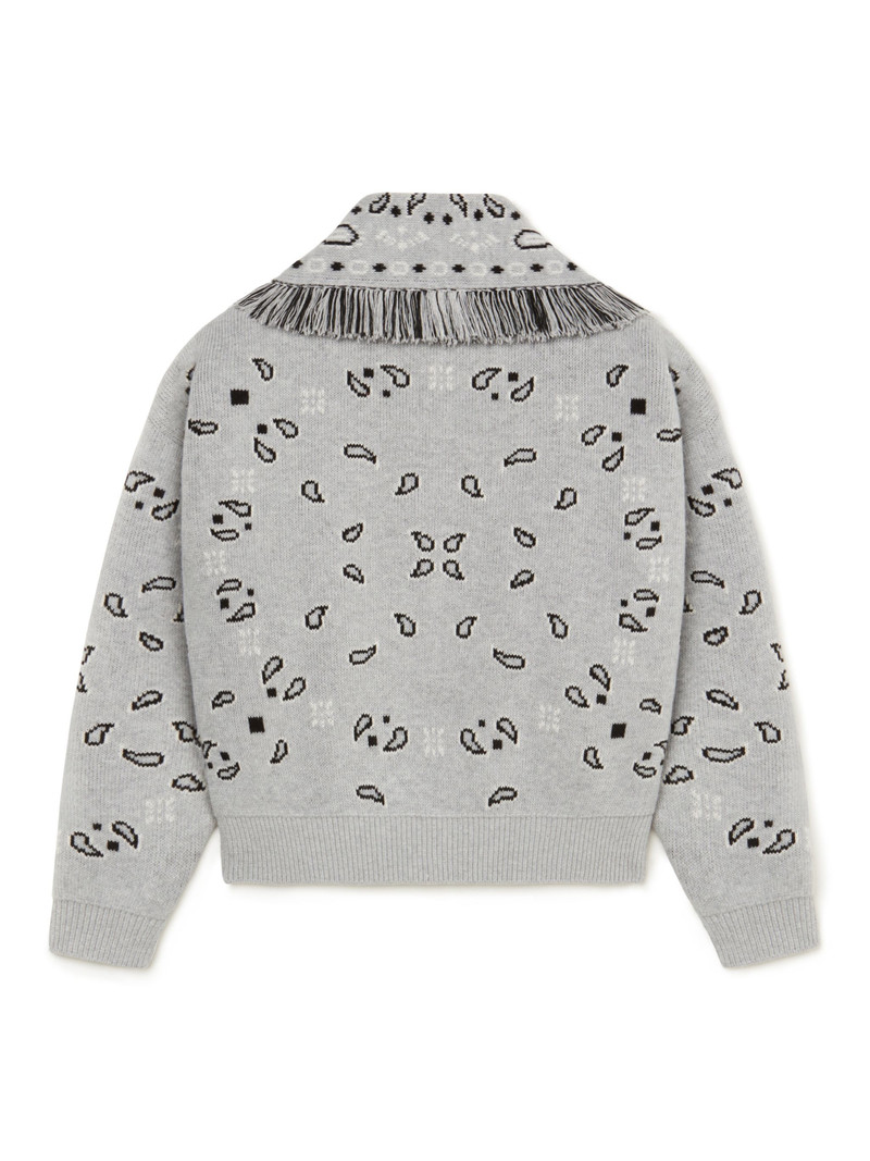 Alanui Bandana Jacquard Cardi-Bomber outlook