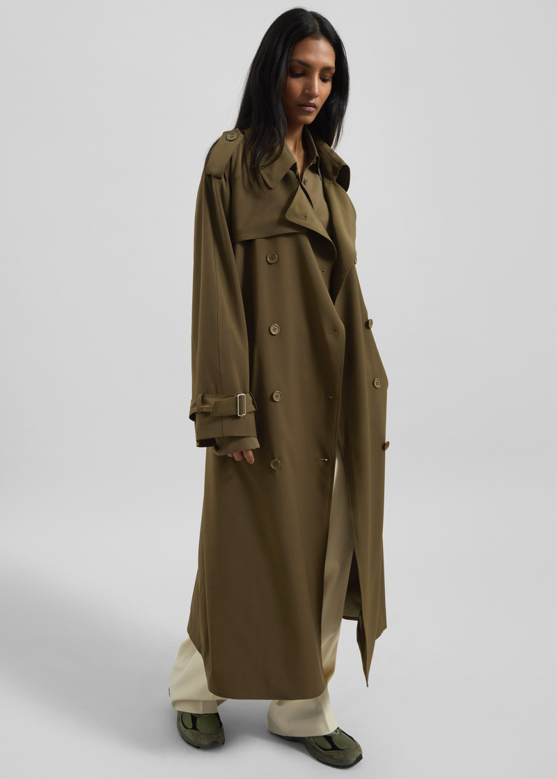 Veyron Trench Coat - Khaki 7