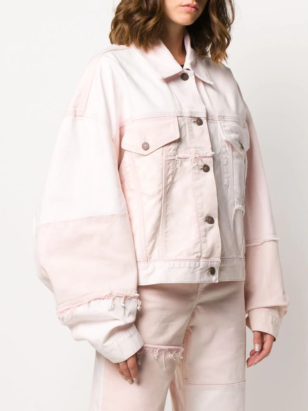 Recrafted patchwork boxy denim jacket - 3