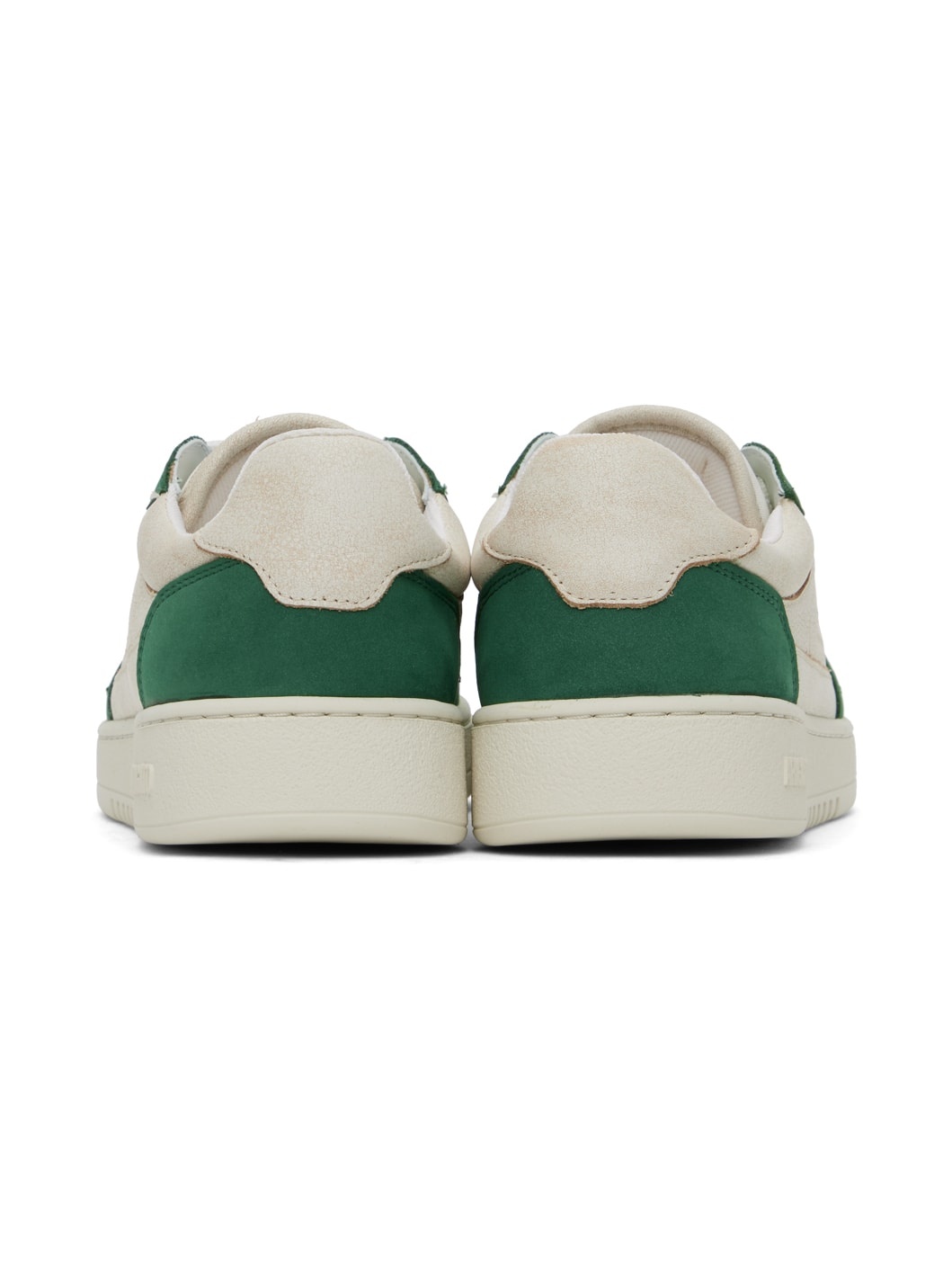 Beige & Green Dice Lo Sneakers - 2