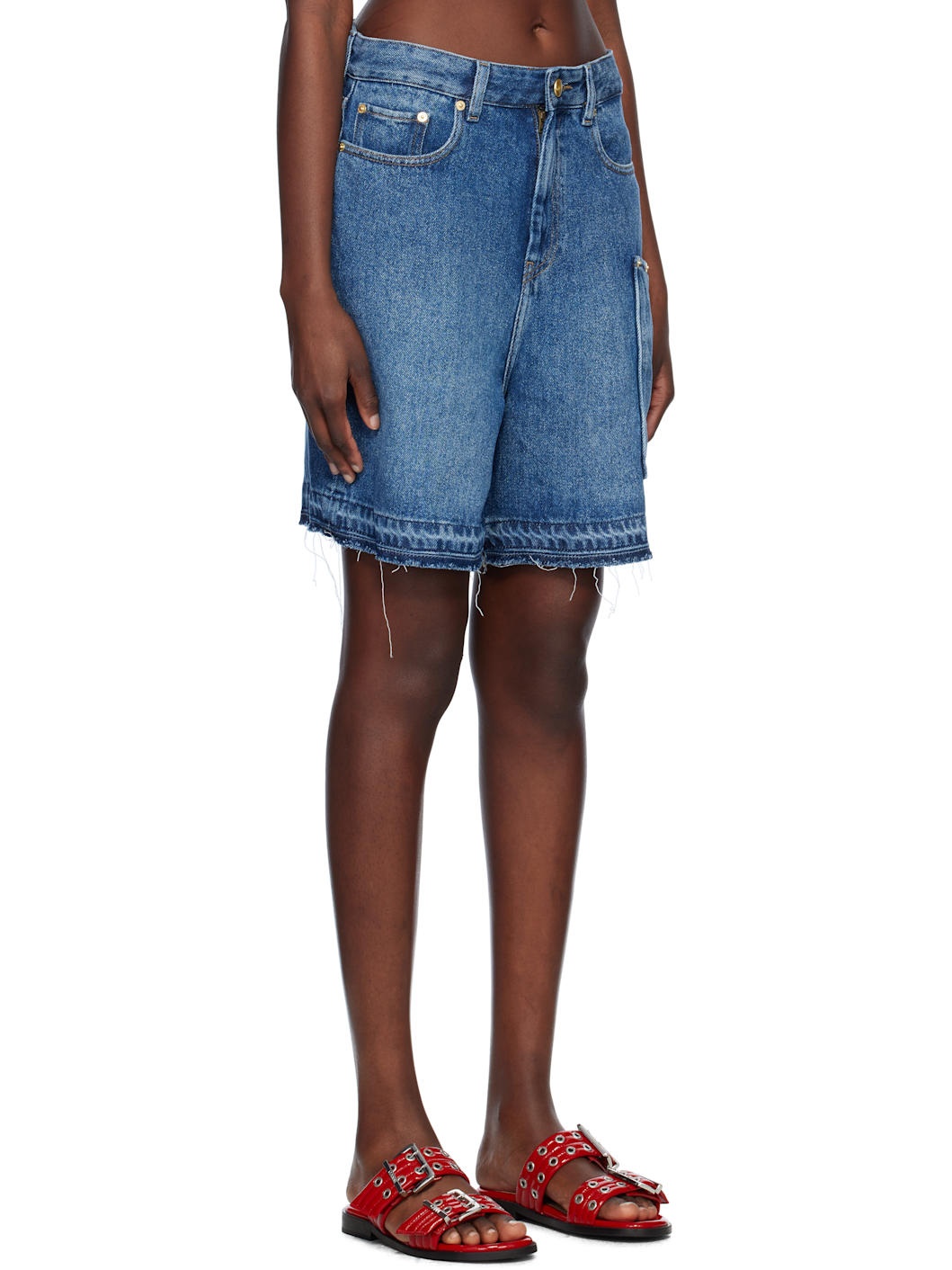 Blue Light Denim Shorts - 2