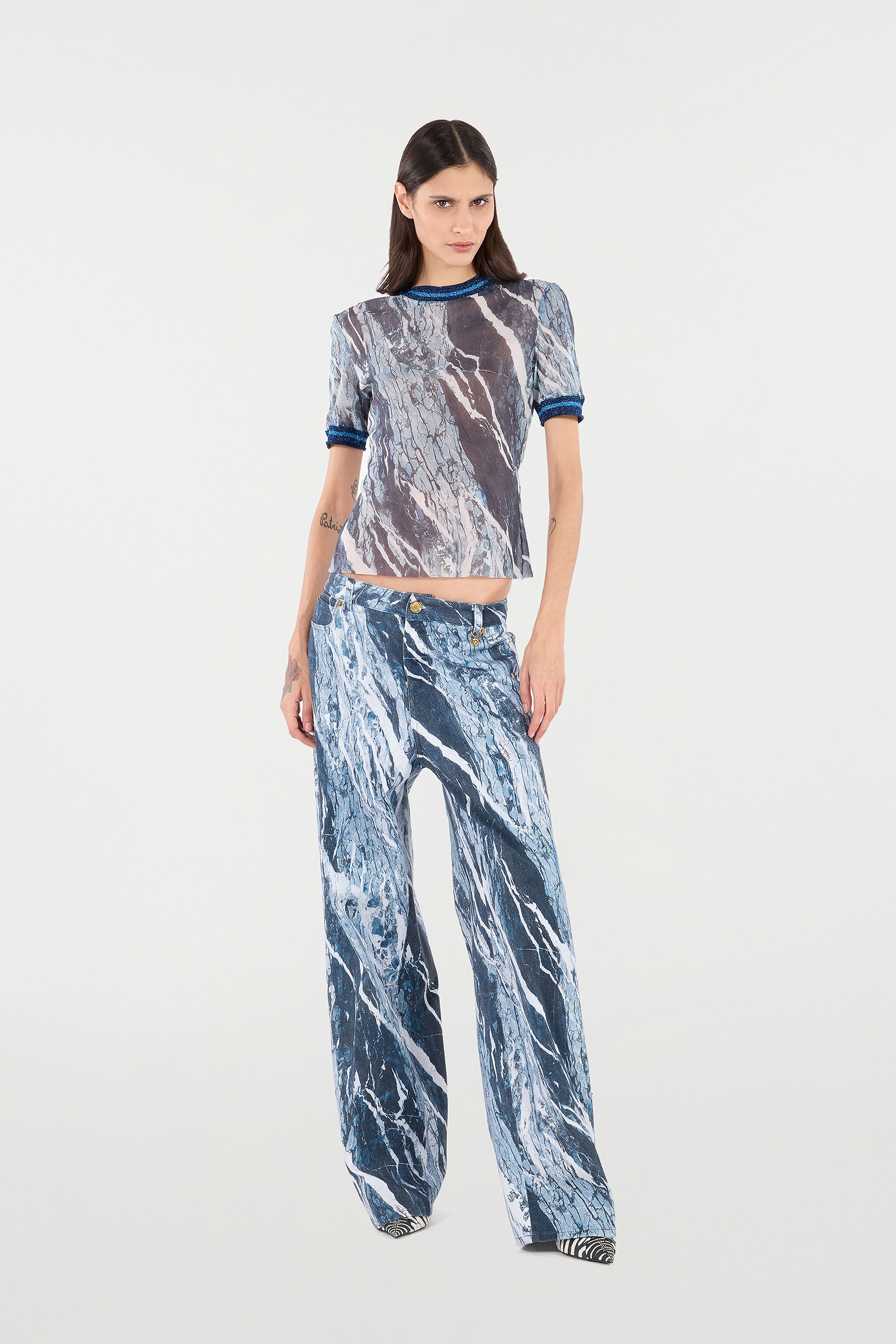 Marble Palazzo Pants - 2