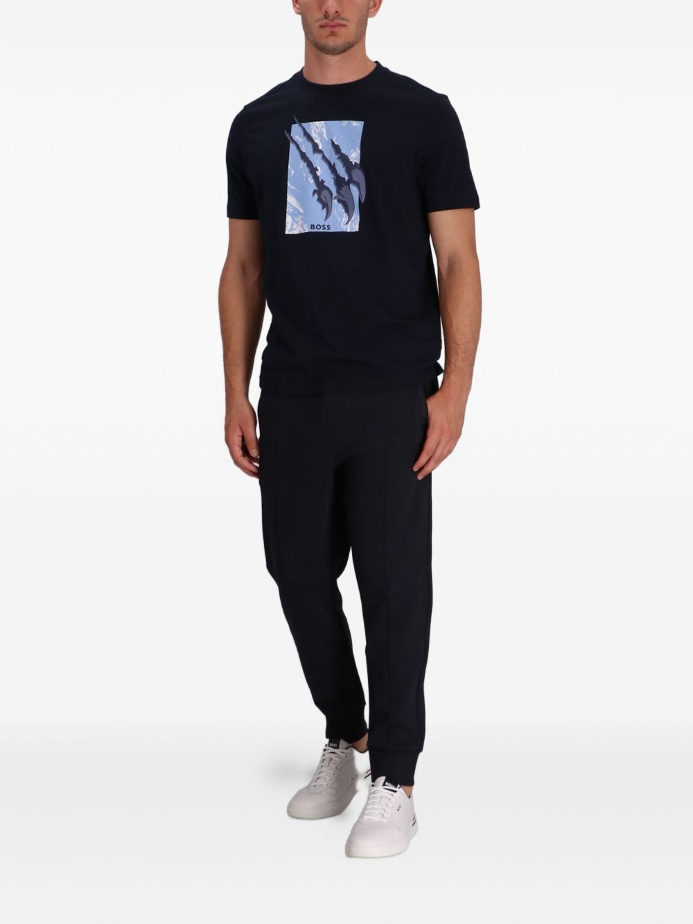 grid-waistband joggers - 2
