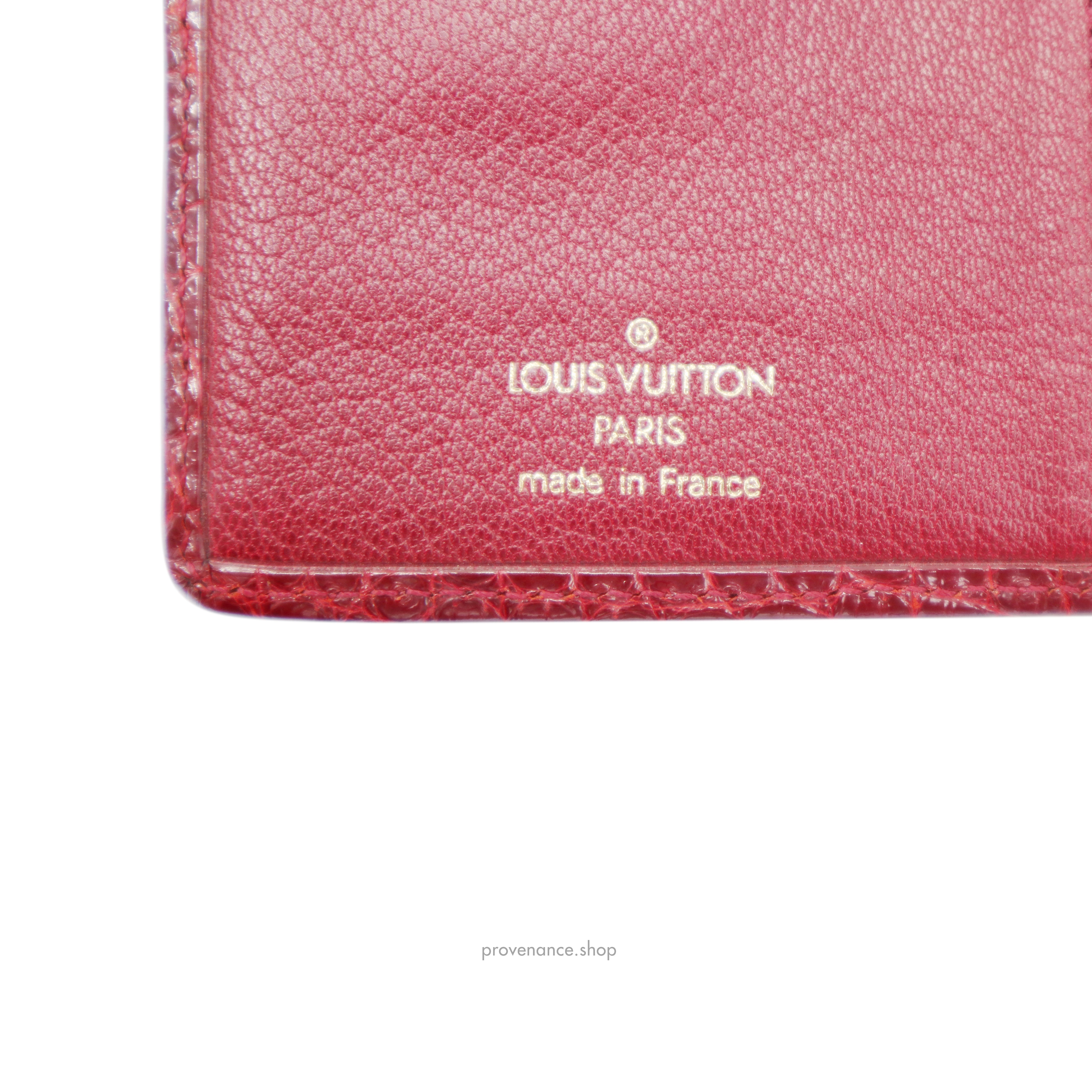 Louis Vuitton SPECIAL ORDER Agenda Fonctionnel PM - Alligator Rubis - 8