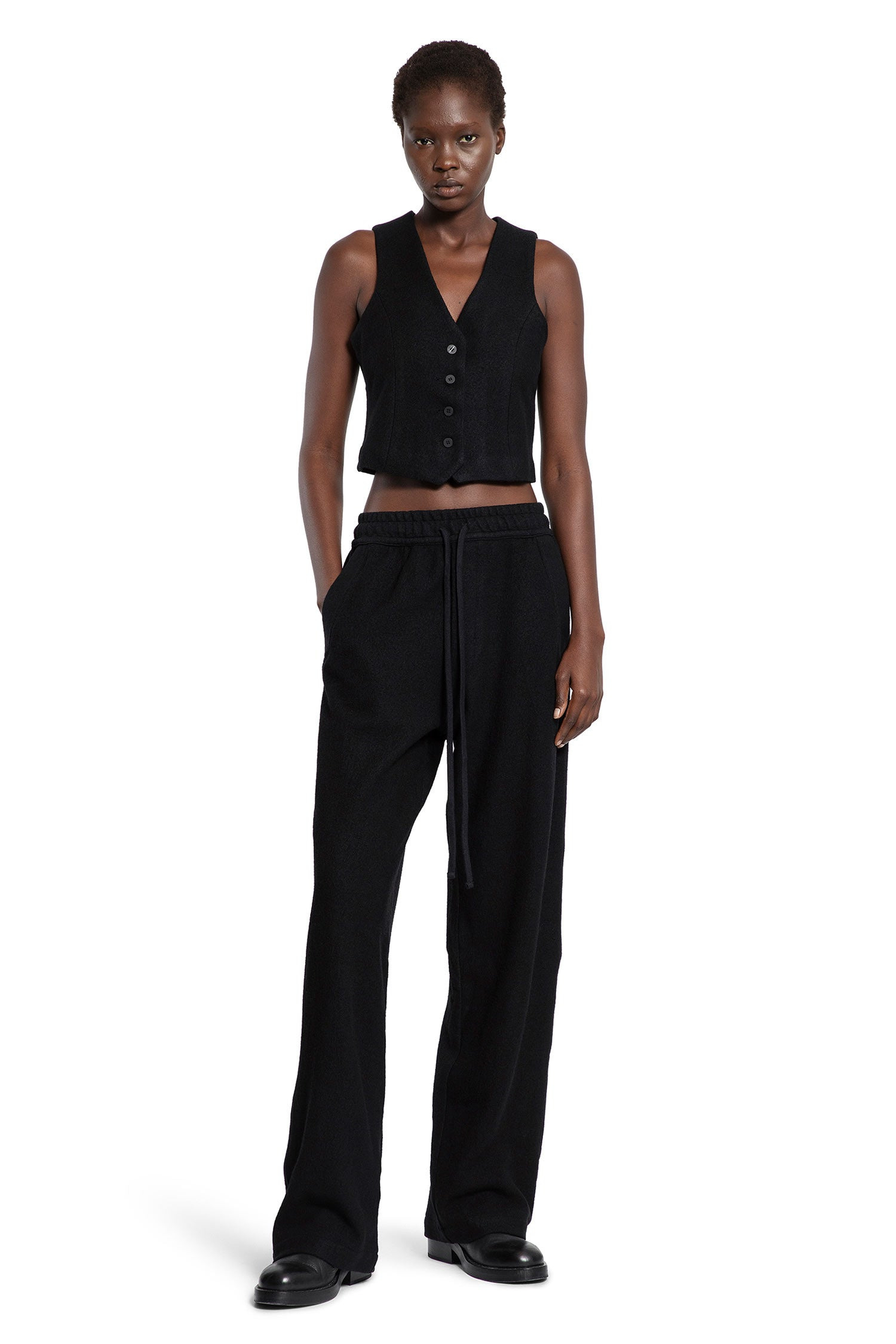 Wide Leg Wool Trousers - 5