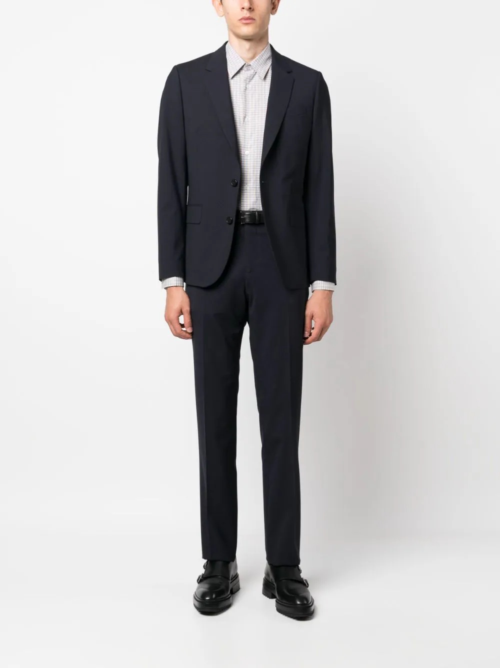 Mens Tailored Fit 2 Button Suit - 2