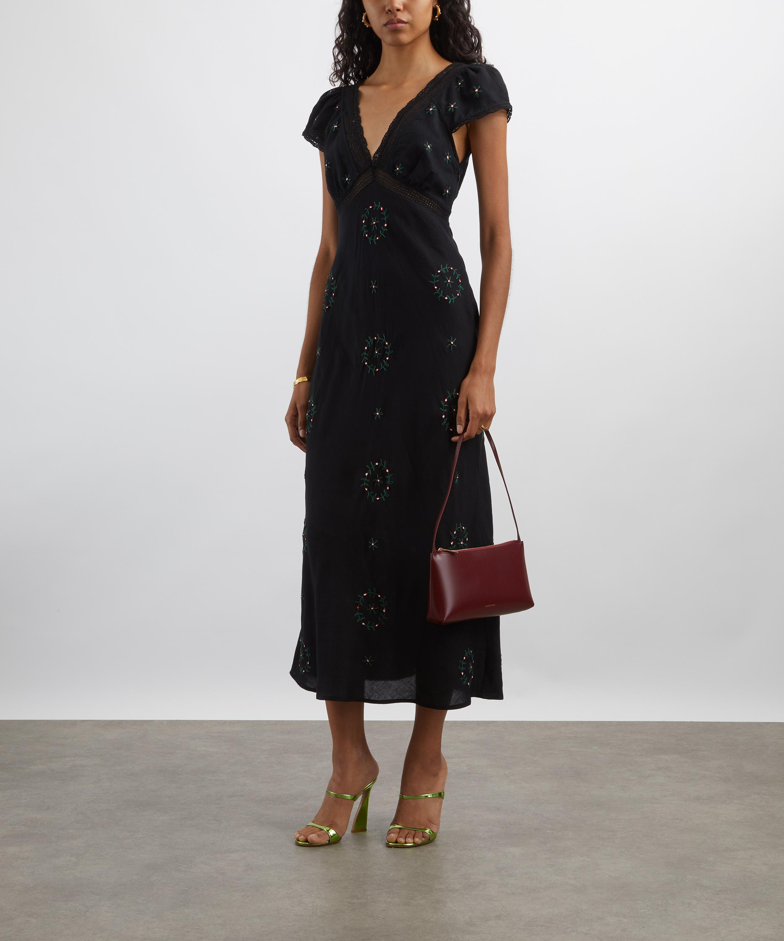 Iggy Midi Embroidery Dress - 2