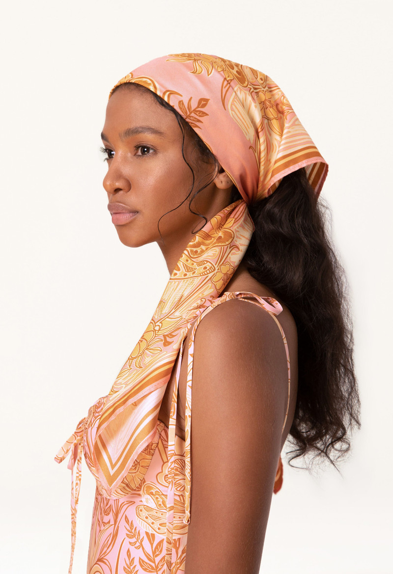 Agua by Agua Bendita Almendro Vuelo Atardecer Scarf outlook