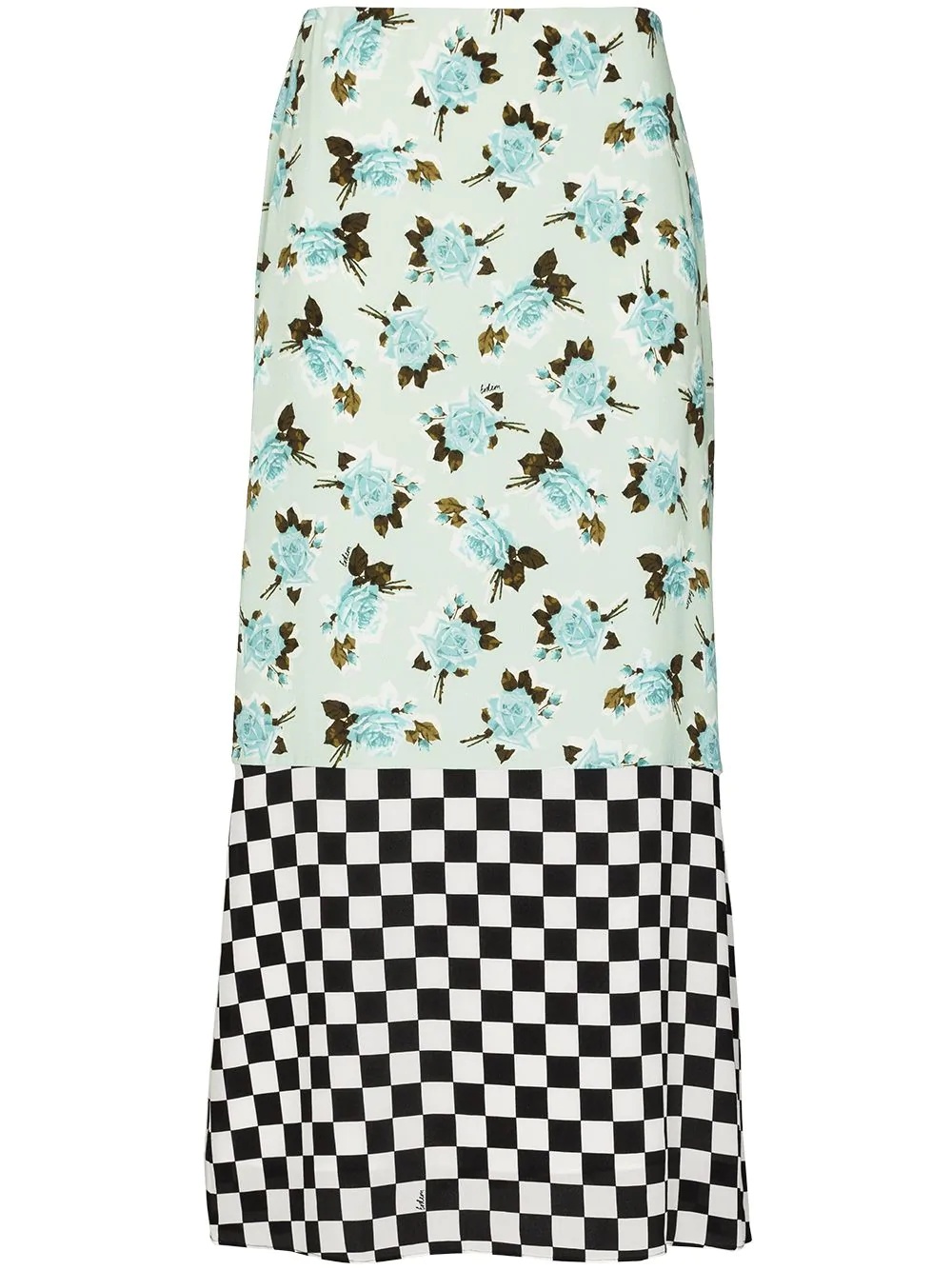 Vaughn dual-pattern skirt - 1