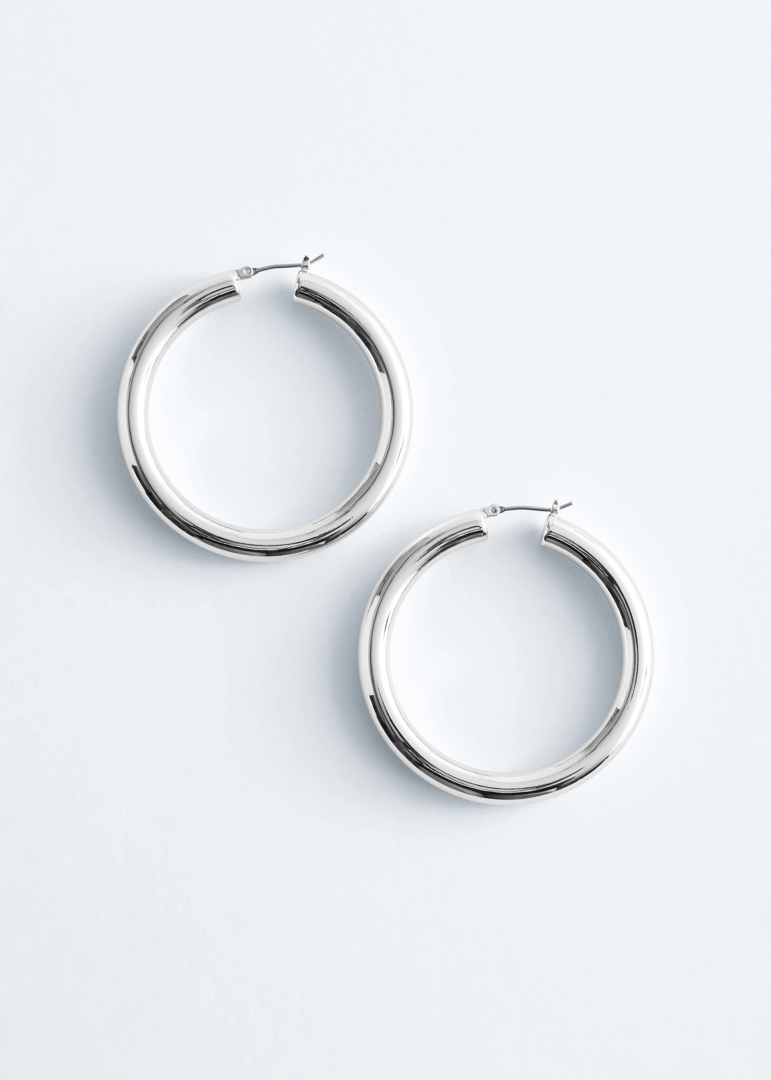 Chunky Hoop Earrings - 1