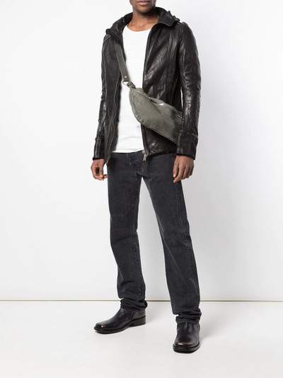 Guidi hooded fitted jacket outlook