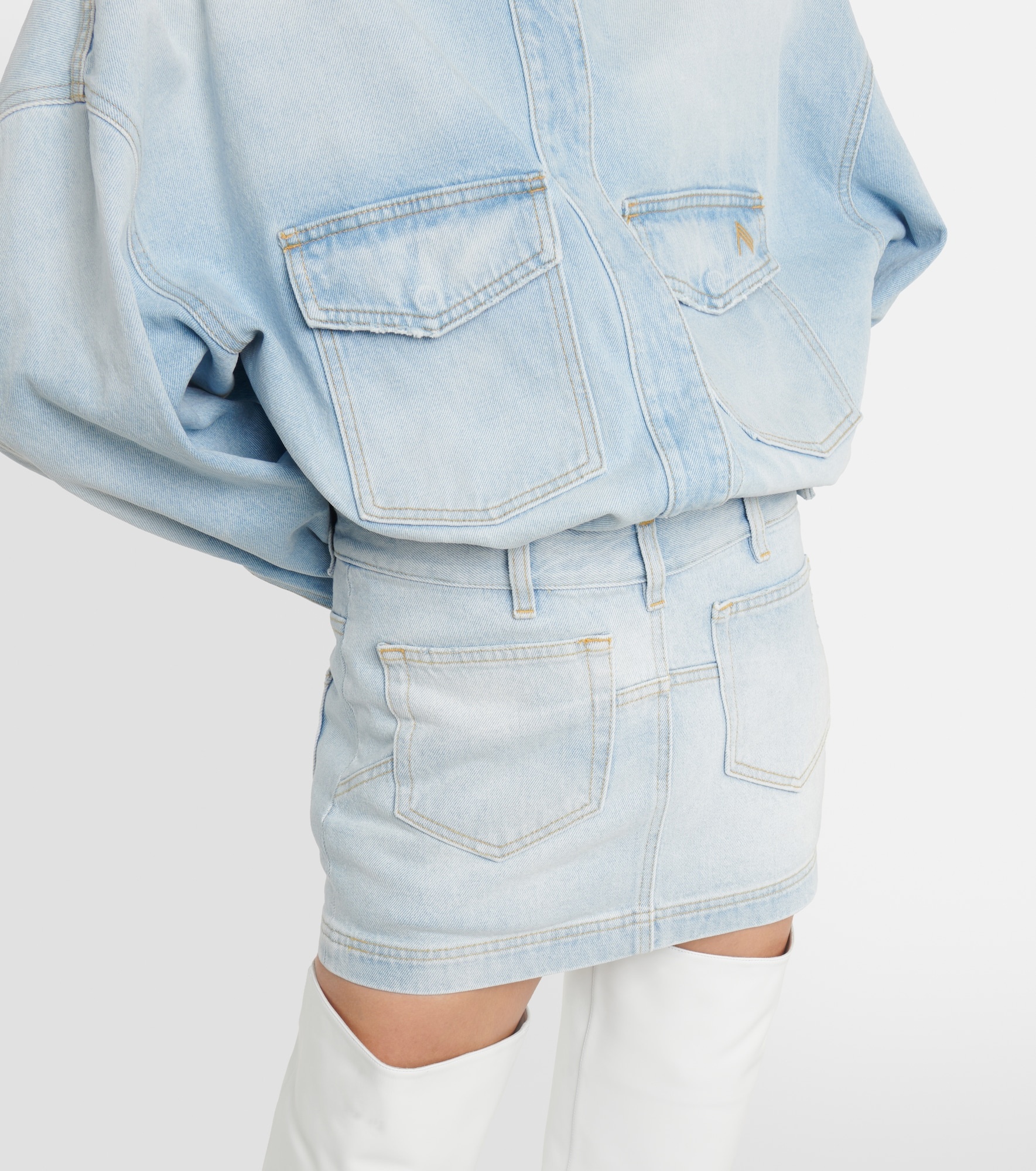 Denim miniskirt - 6