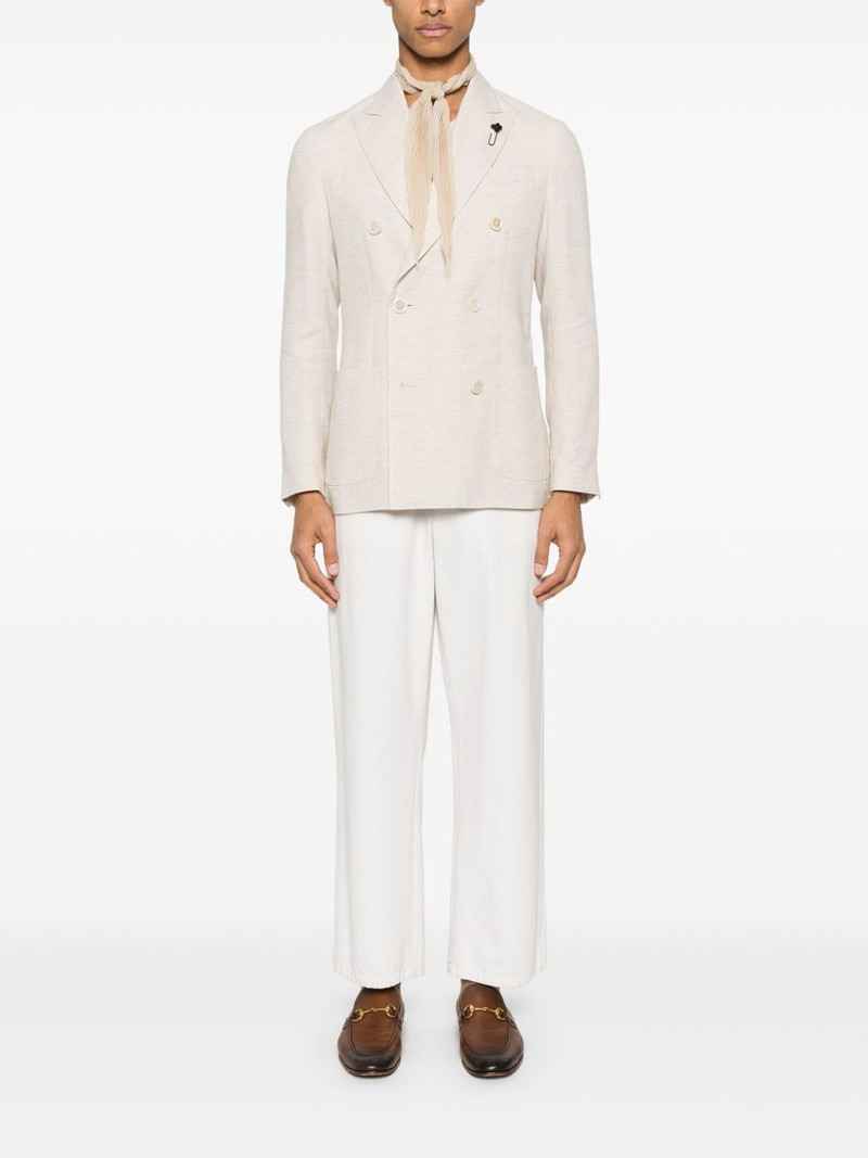 LARDINI double-breasted blazer outlook