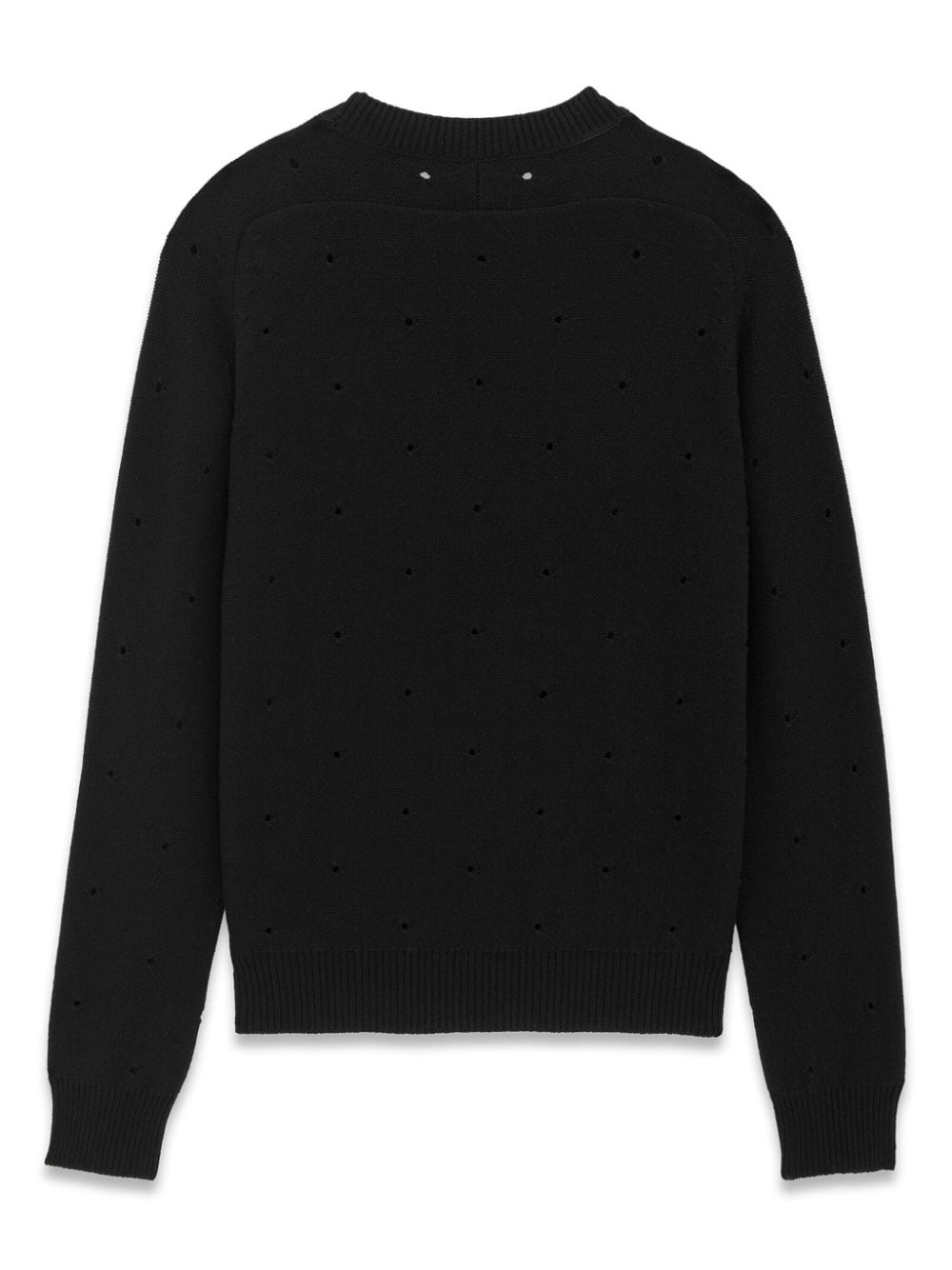 openwork wool jumper - 2