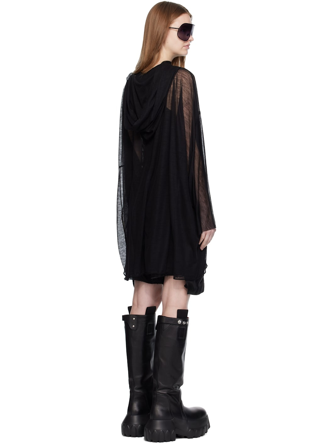 Black Concordians Hooded Tunic Hoodie - 3