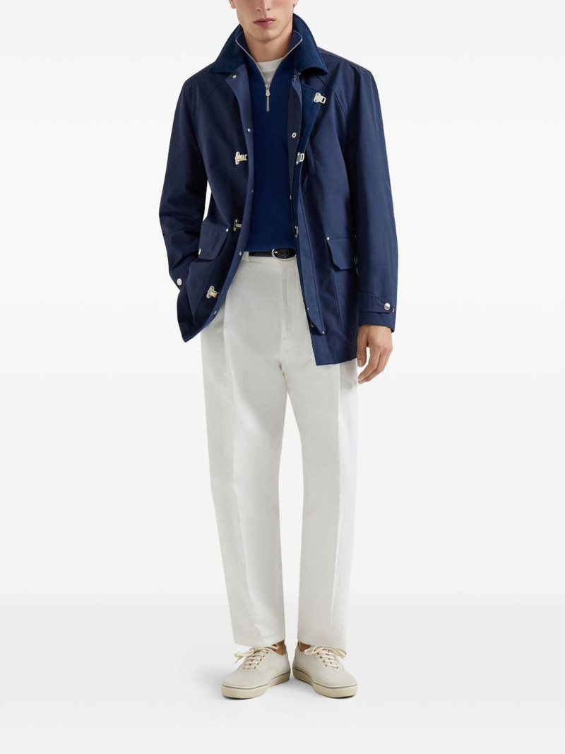 Brunello Cucinelli zip cotton sweater outlook