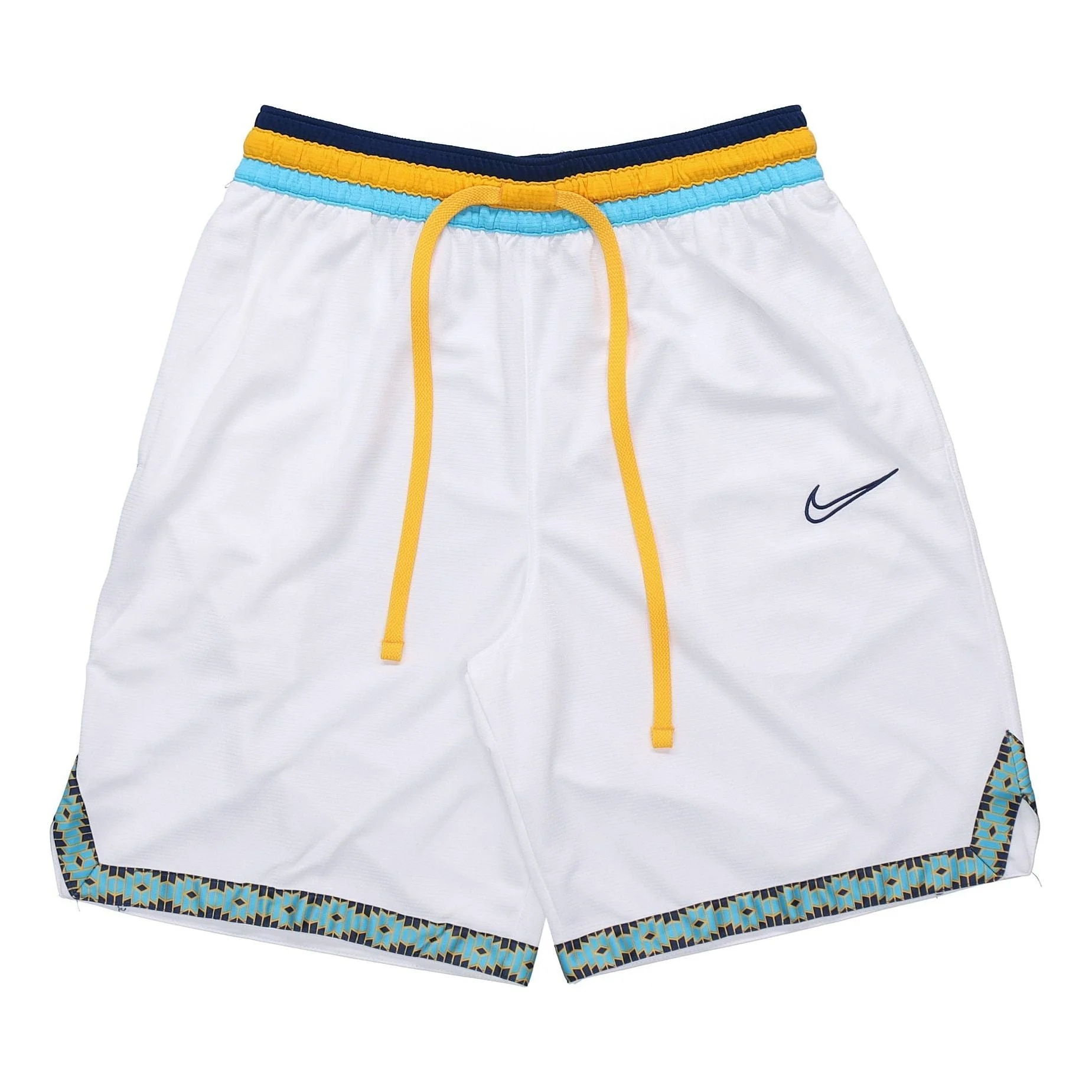 Nike DNA Contrast Color Stitching Basketball Sports Shorts White BV9447-101 - 1