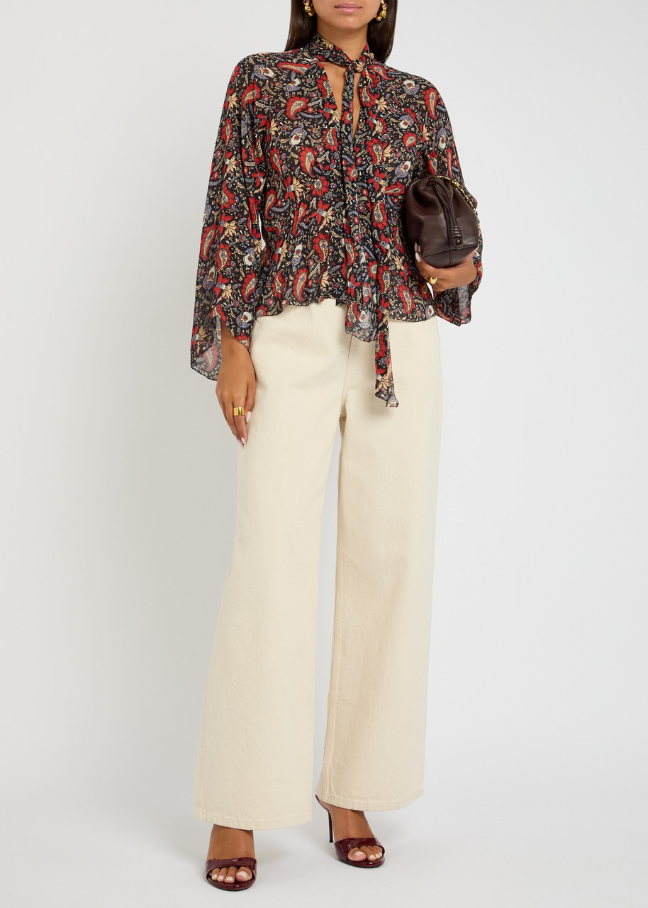 Rixo Uma Floral Chiffon Blouse - 4