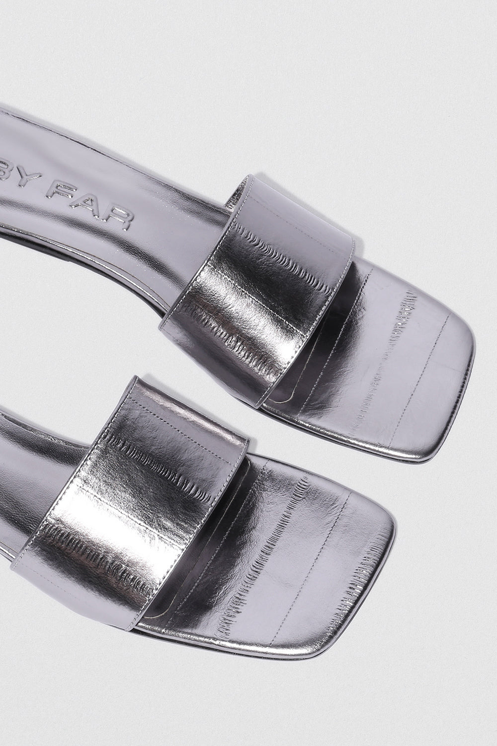 Ceni Inox Eel Embossed Metallic Leather Slip-On - 3