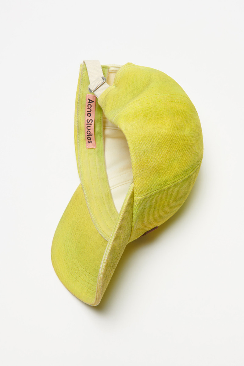 Denim cap - Neon yellow 4