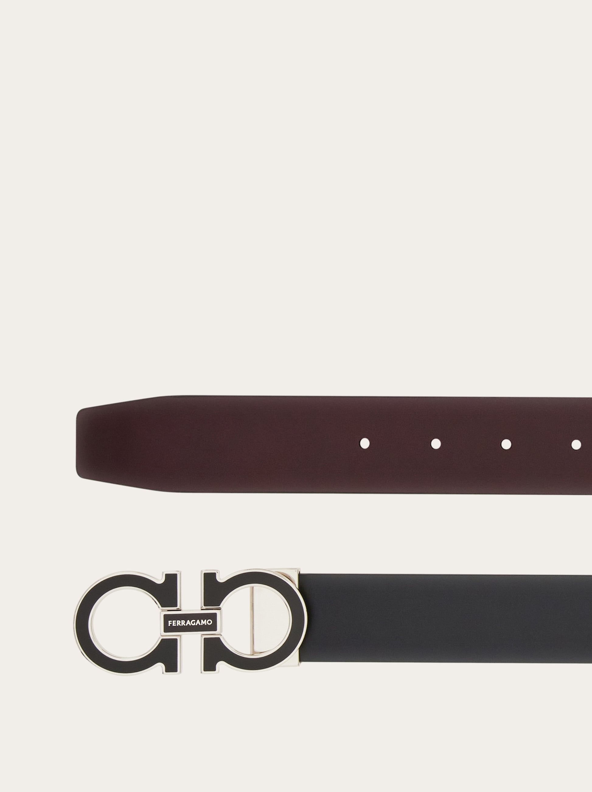 Reversible and adjustable Gancini belt - 2