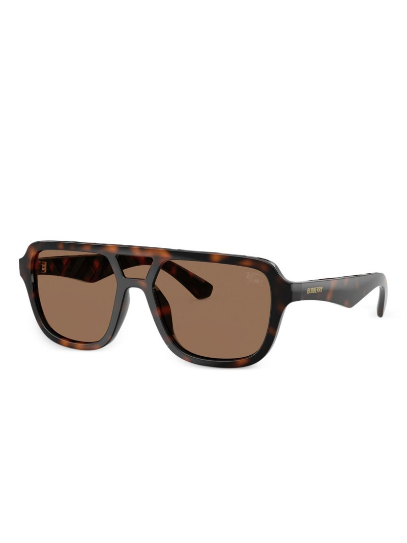 Burberry tortoiseshell pilot-frame sunglasses outlook