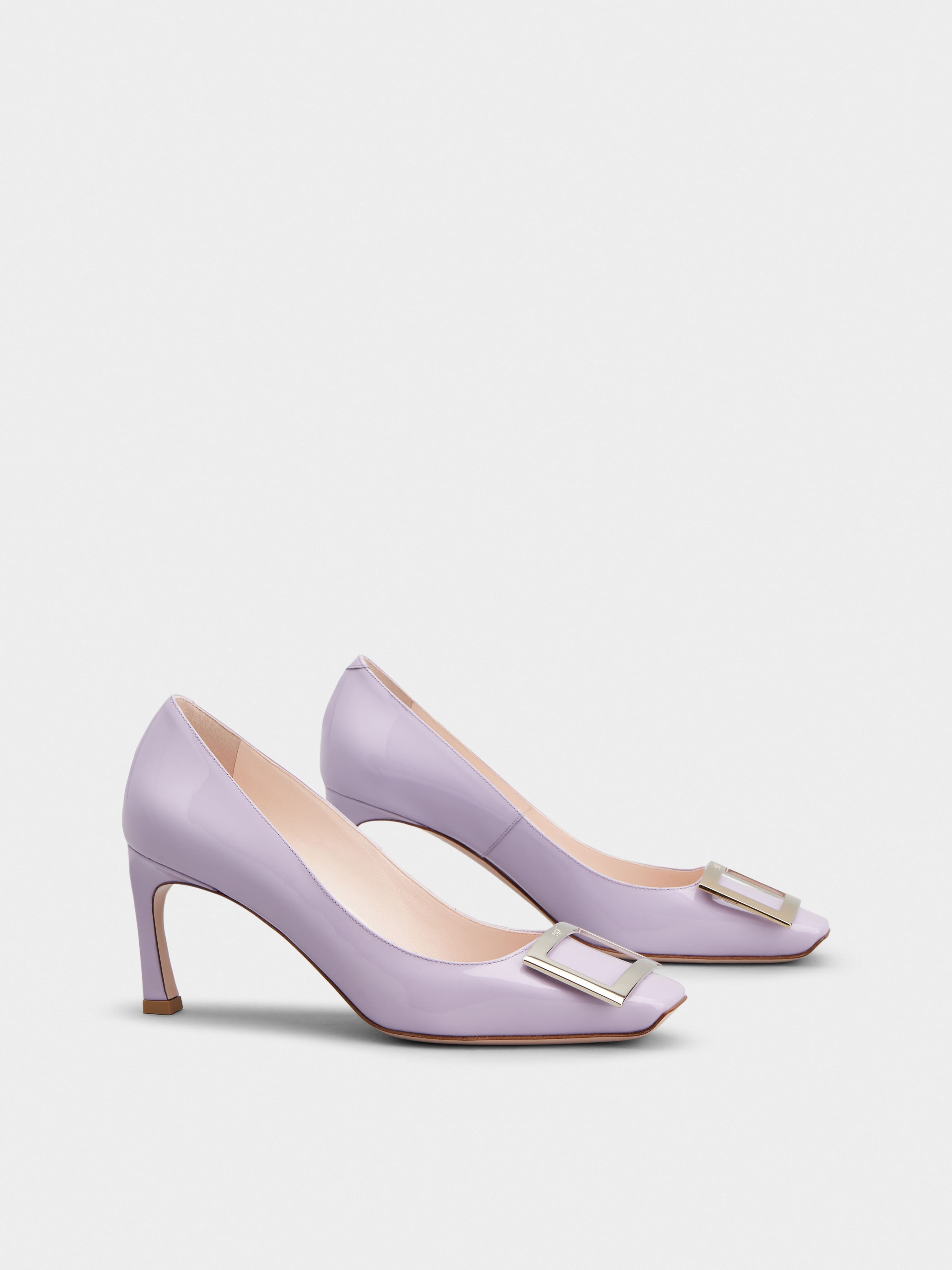 Trompette Metal Buckle Pumps in Patent Leather - 2