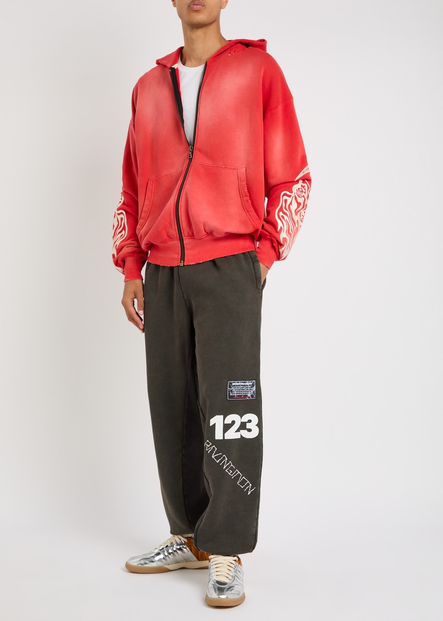 Rivington Roi Rebis Cva Uso-123 Logo-appliquéd Cotton Sweatpants - 4