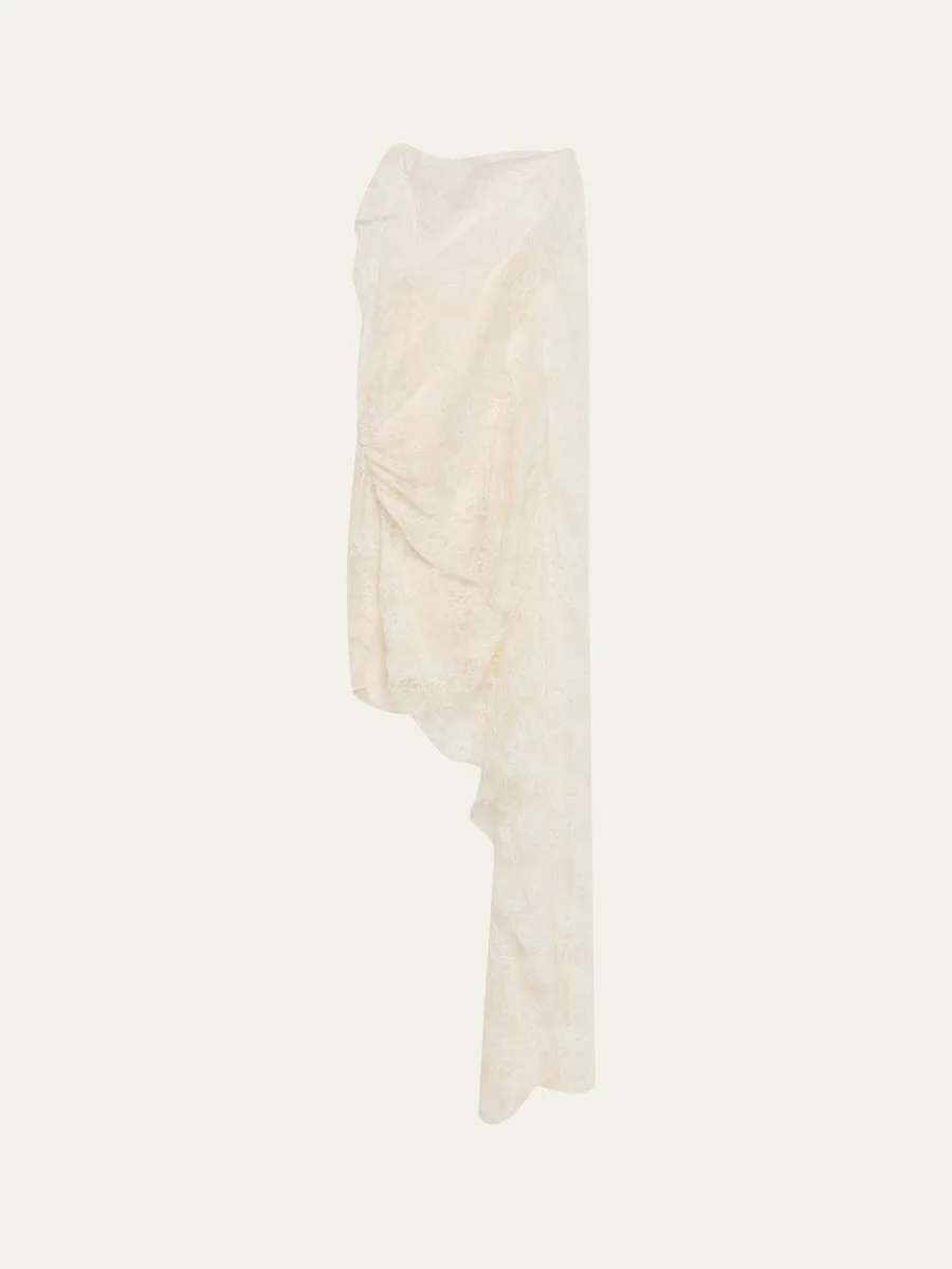 Floating Lace Midi Dress - 1