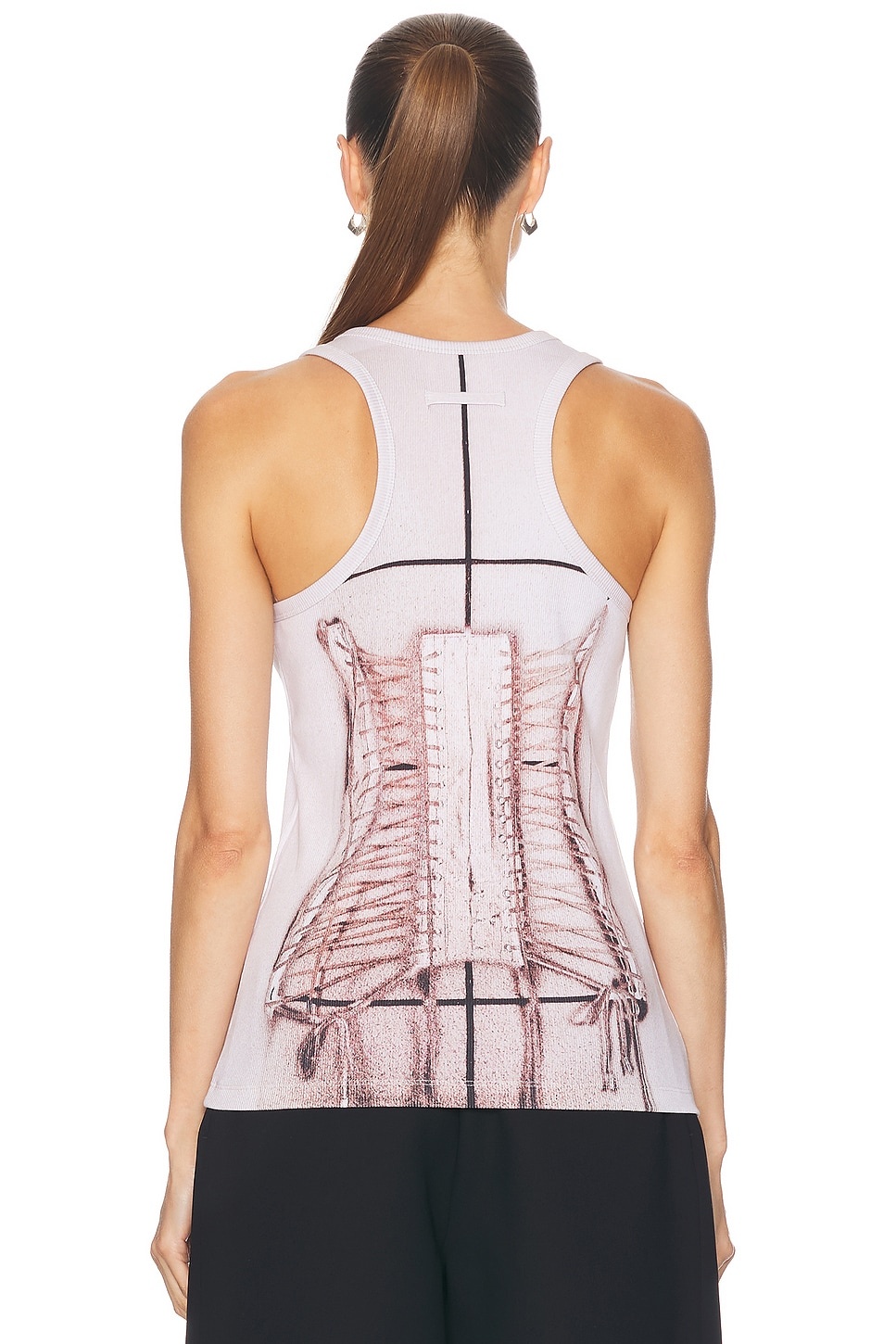 Trompe Loeil Corset Tank Top - 3