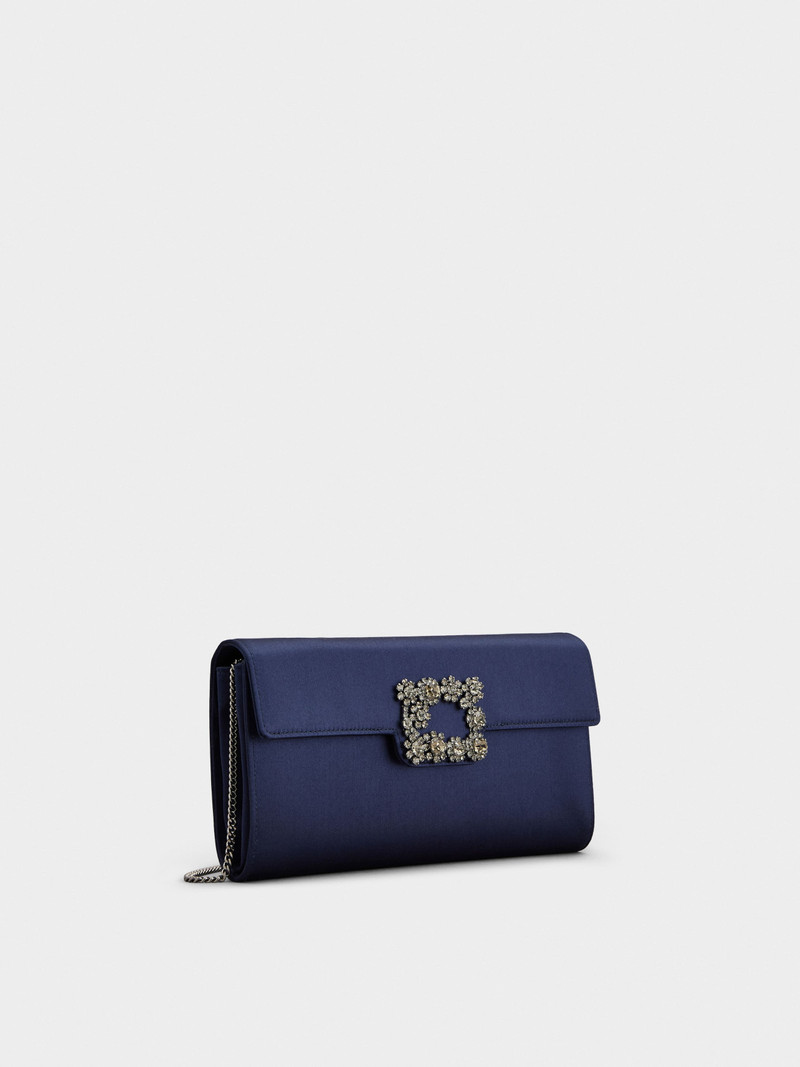 Roger Vivier Efflorescence Clutch in satin outlook