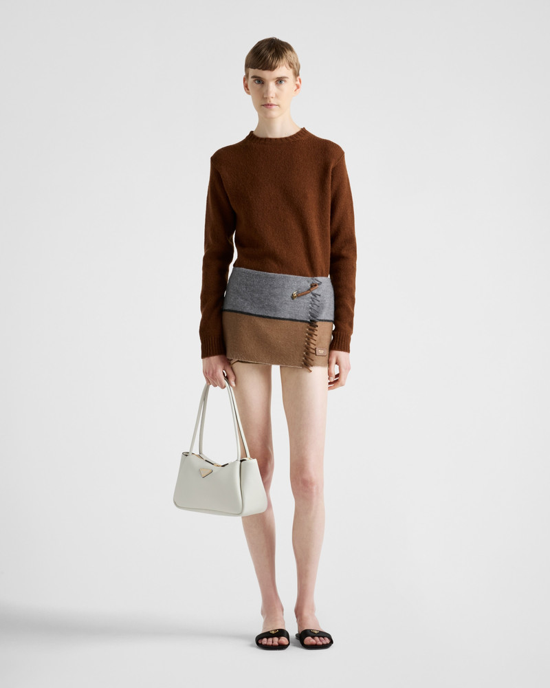 Prada Cashmere miniskirt outlook