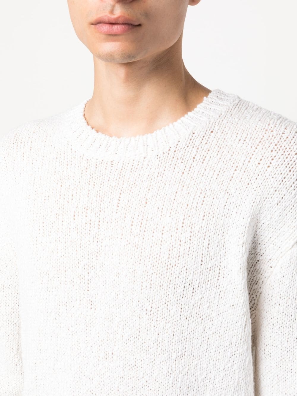 crew-neck knitted jumper - 5