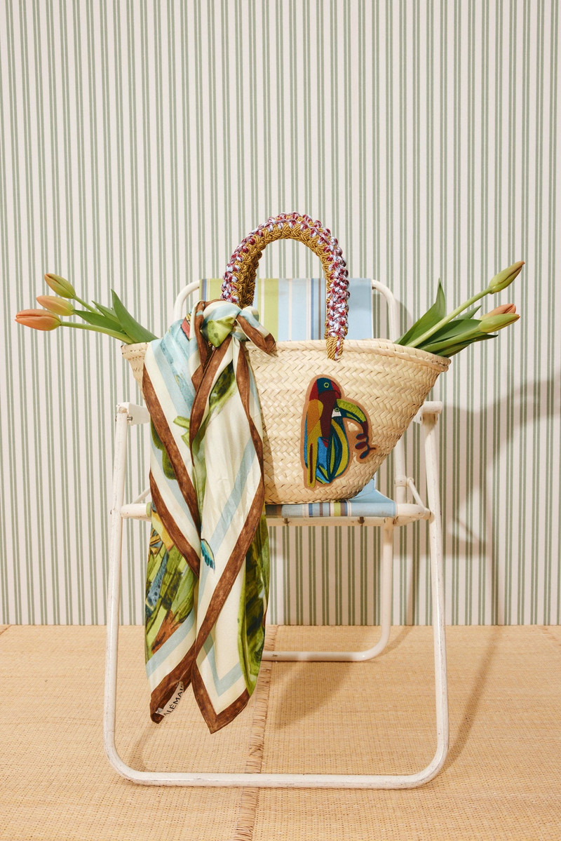 ALÉMAIS Toucan Tango Macrame Midi Basket outlook