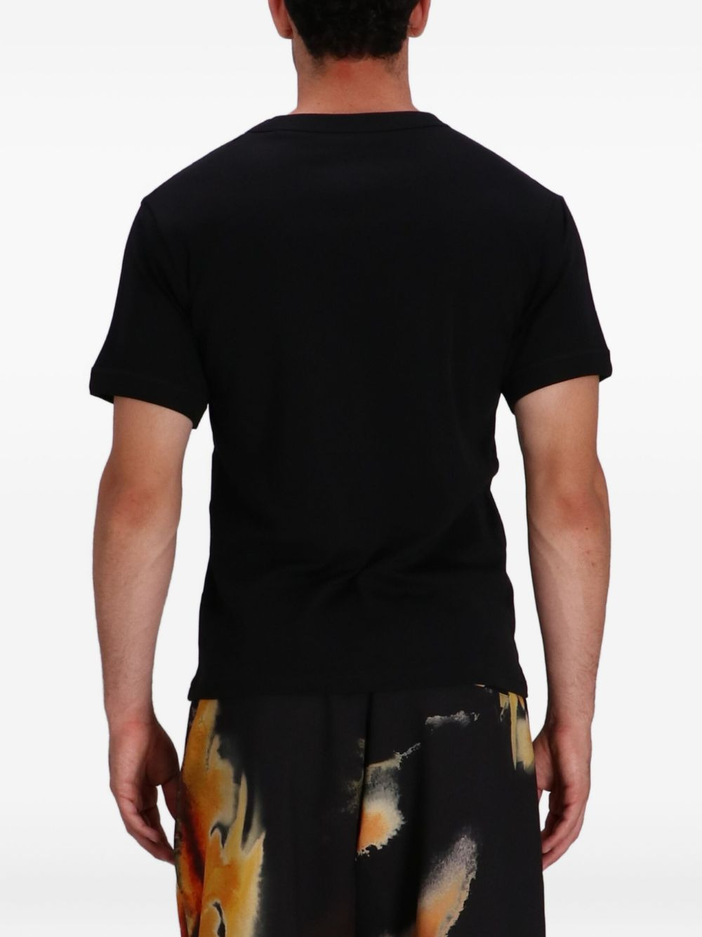logo-detail cotton T-shirt - 3