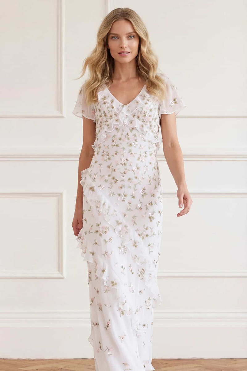 Needle & Thread Meadow Ditsy Georgette Gown outlook