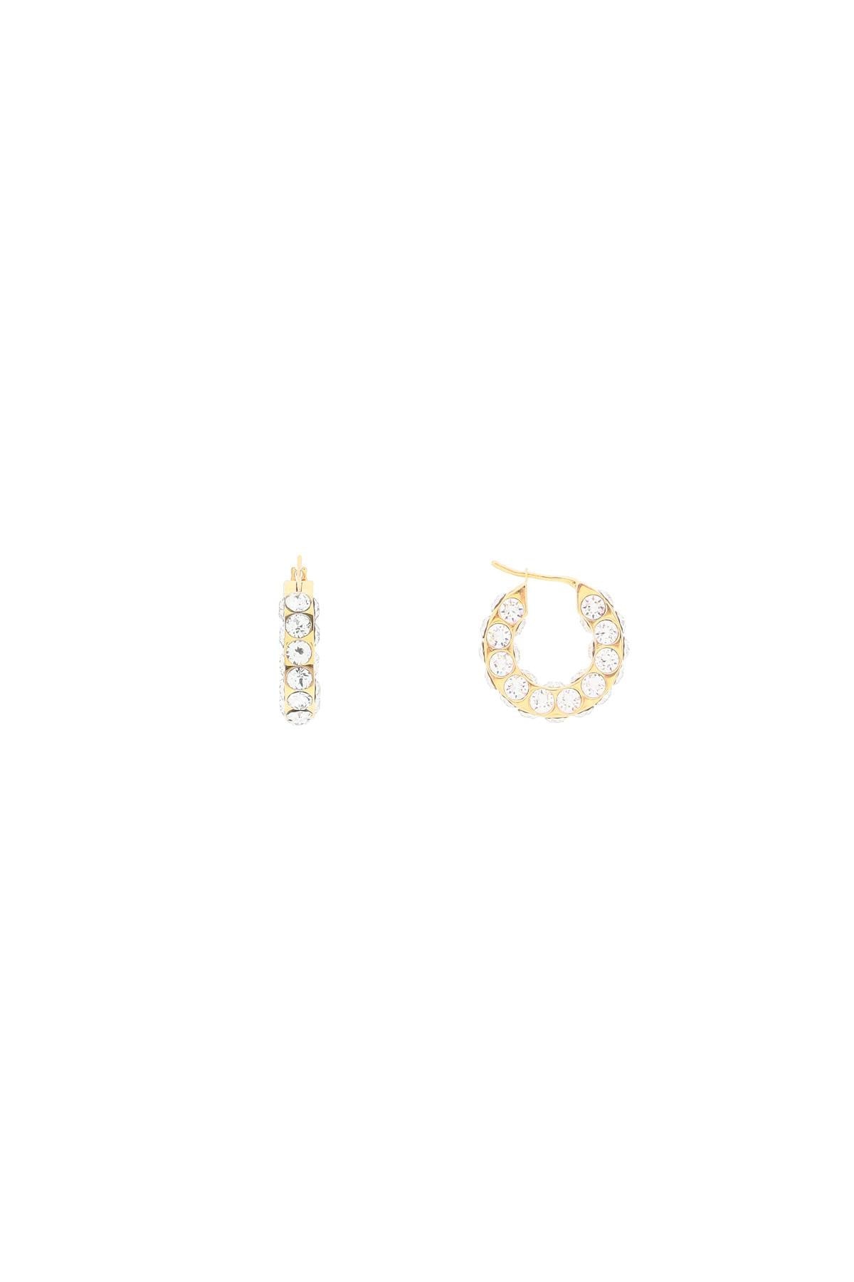 Amina Muaddi Small Jahleel Hoop Earrings With Crystals Women - 2