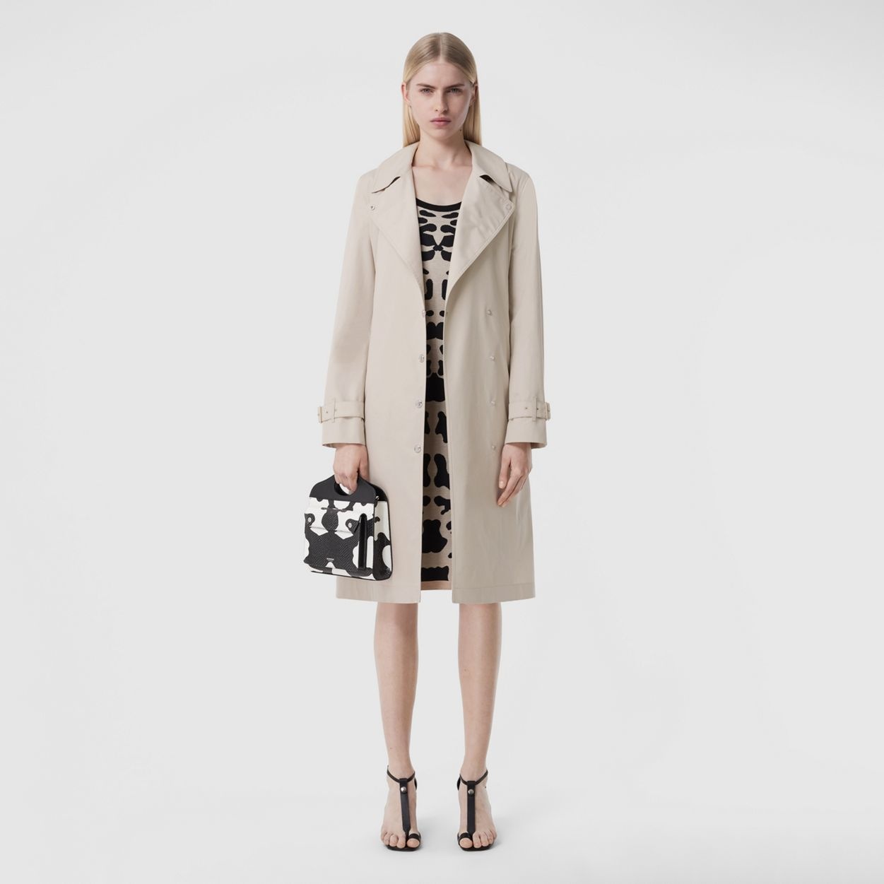 Cotton Belted Trench Coat - 1