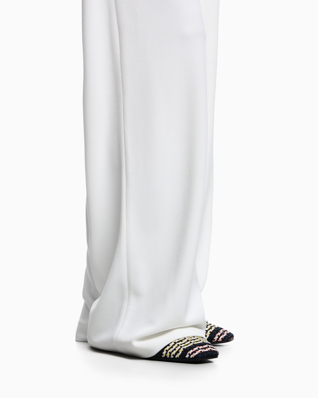 ICON COMPACT PIQUÉ PALAZZO TROUSERS - 5