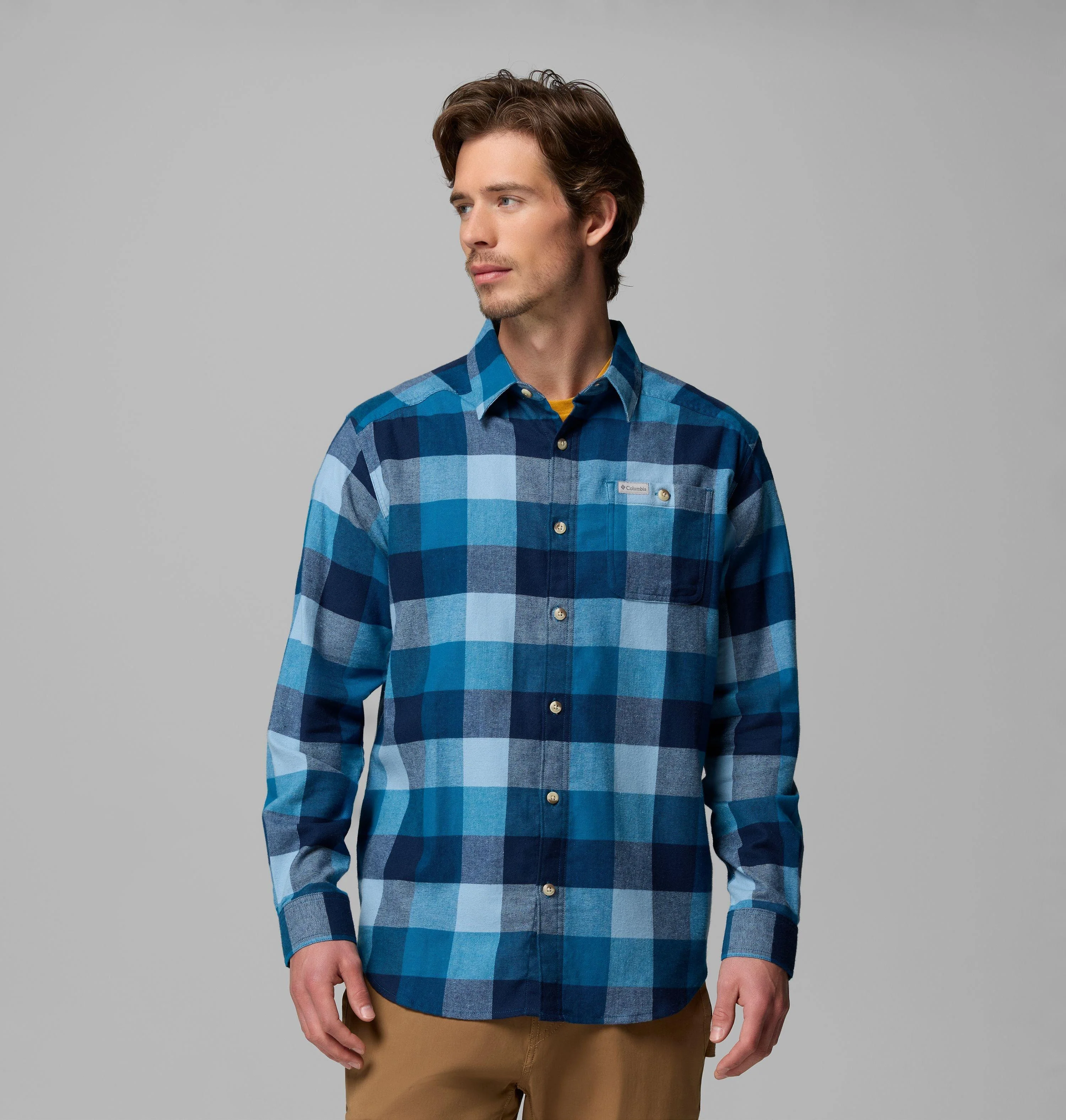 Men's Cornell Woods Flannel Long Sleeve Shirt - 1
