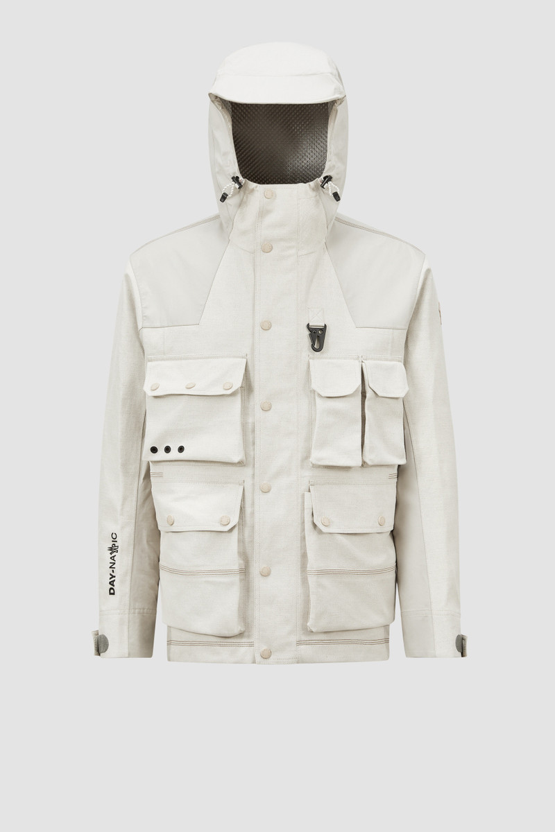 Spur Hooded Linen & Cotton Field Jacket 1