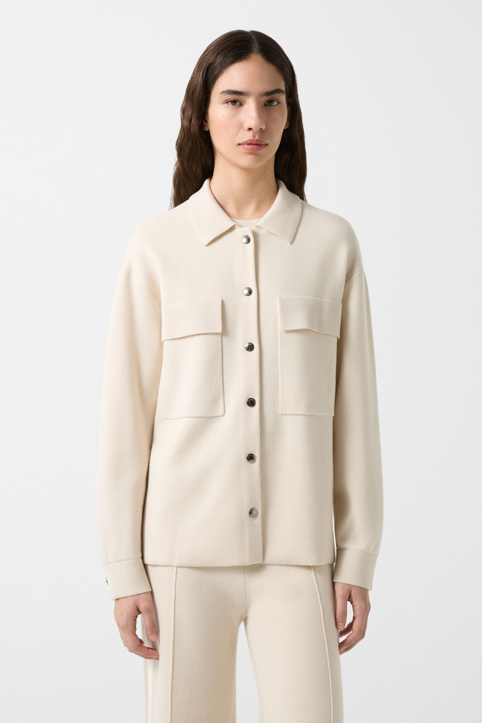 Icaria Knit jacket in Cream - 2