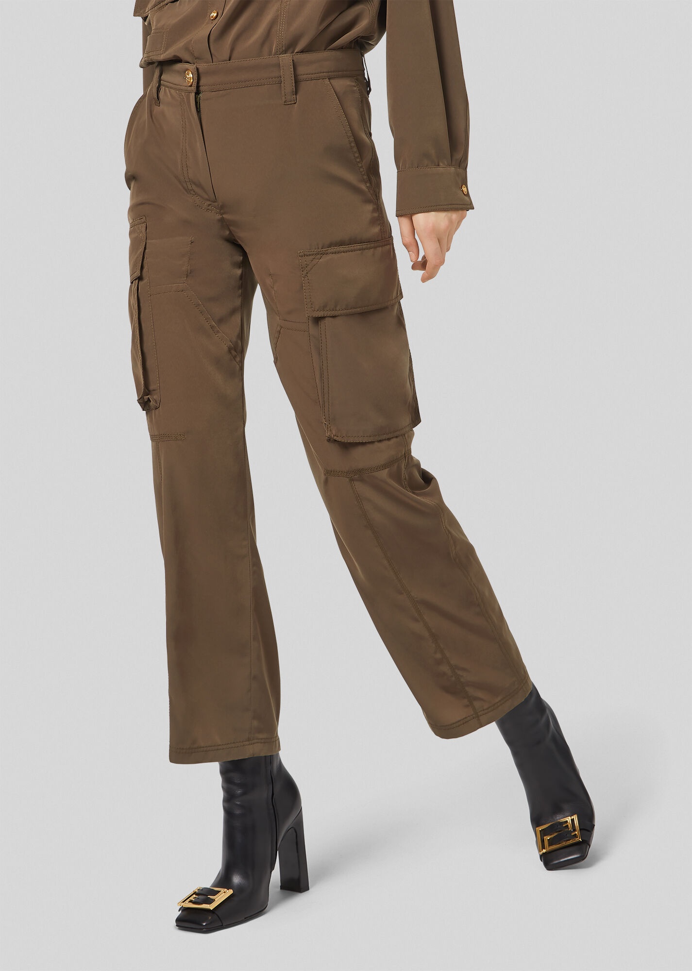 Safari Crêpe de Chine Trousers - 2