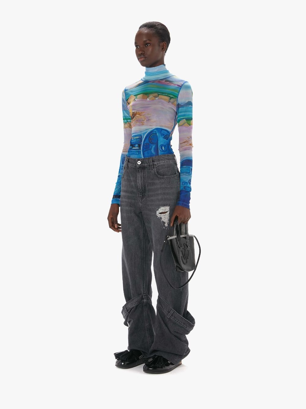 JW Anderson BUCKET DENIM JEANS | REVERSIBLE