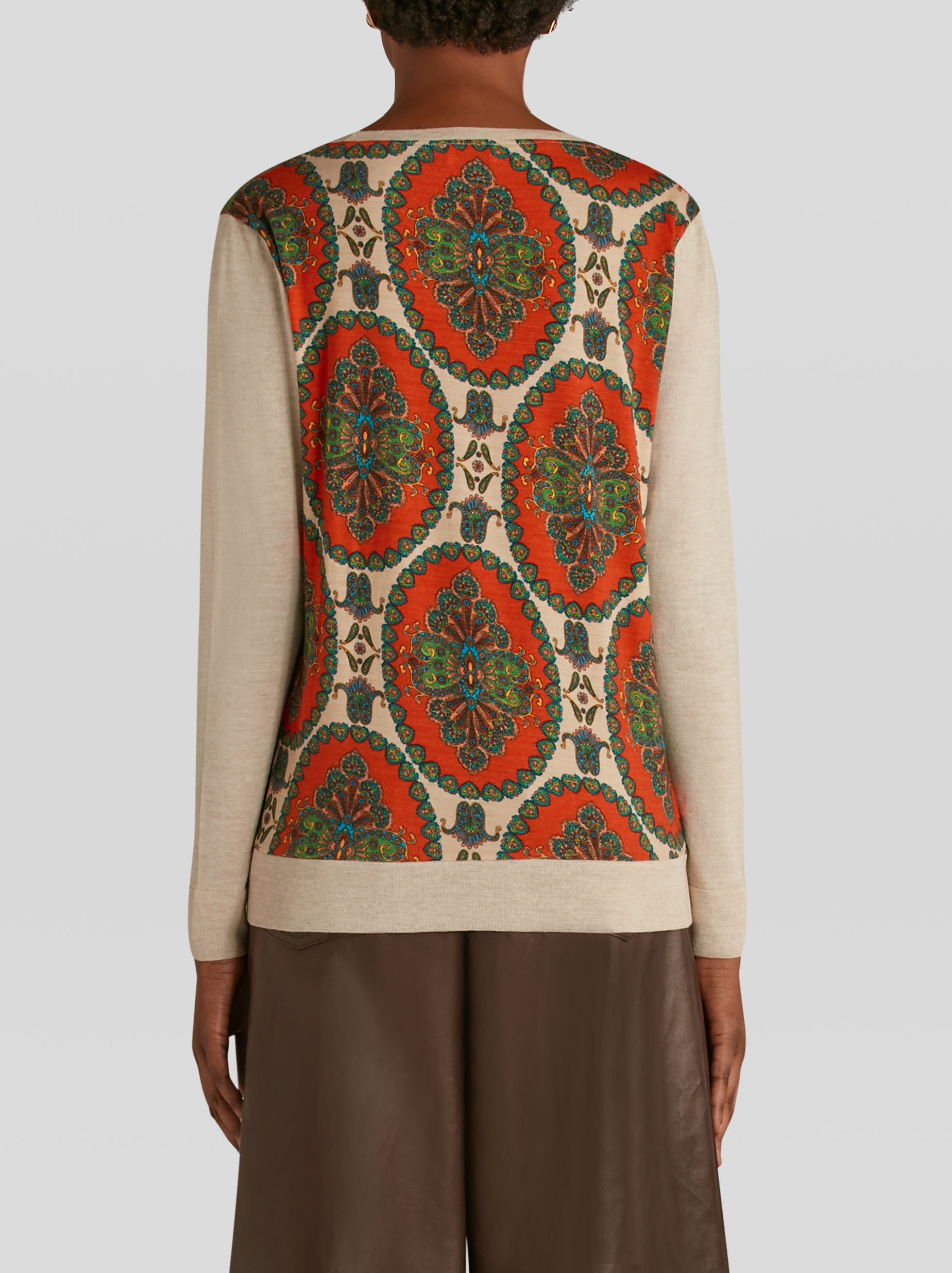 PAISLEY MEDALLION PRINT JUMPER - 4