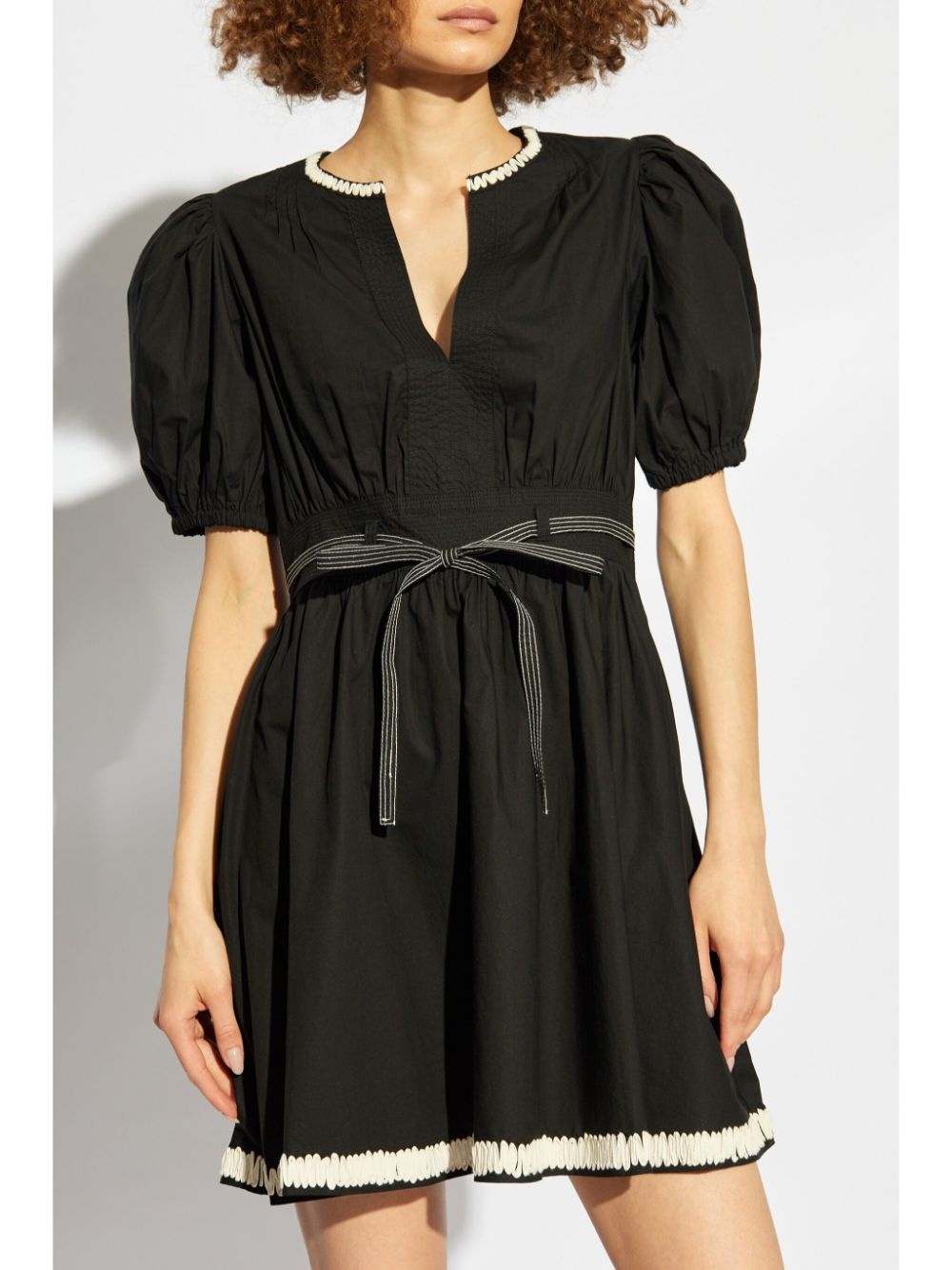 tied-waist mini dress - 3