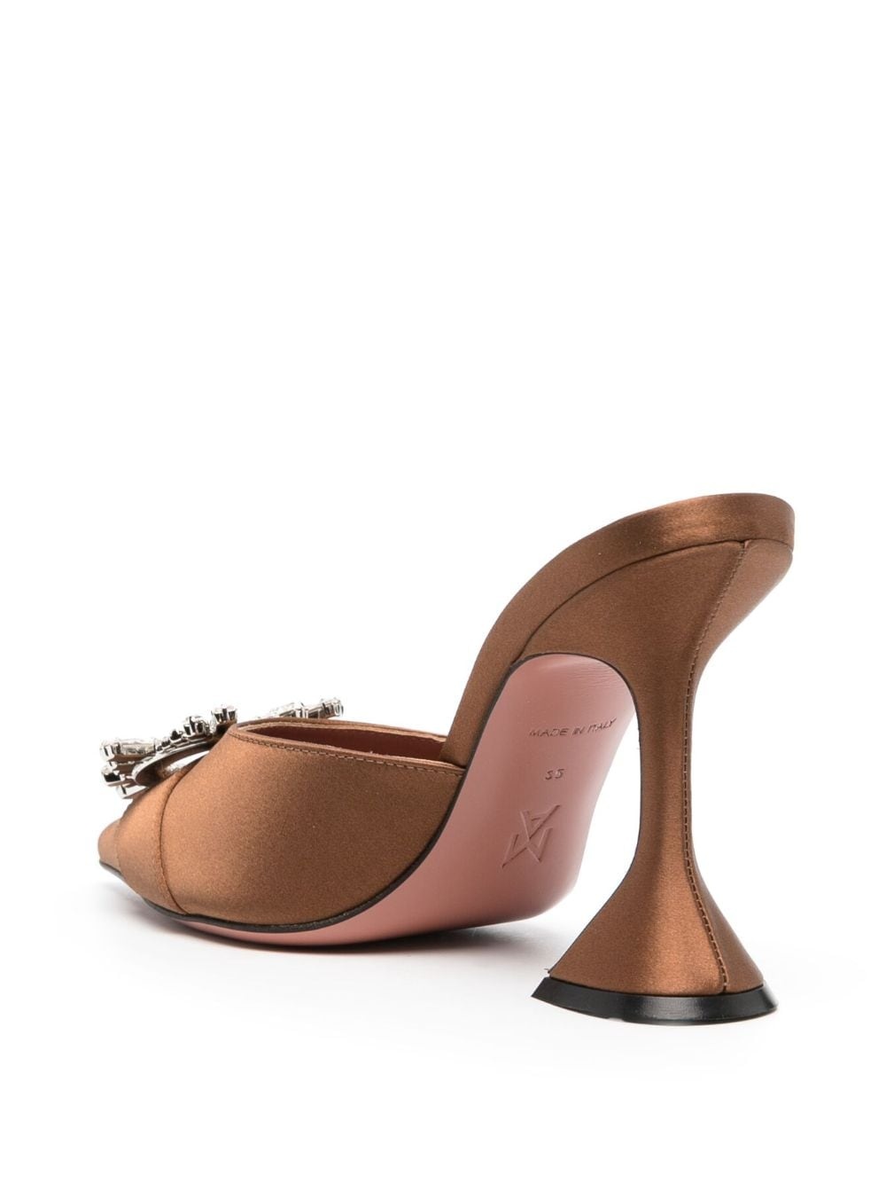 Begum 95mm satin mules - 3