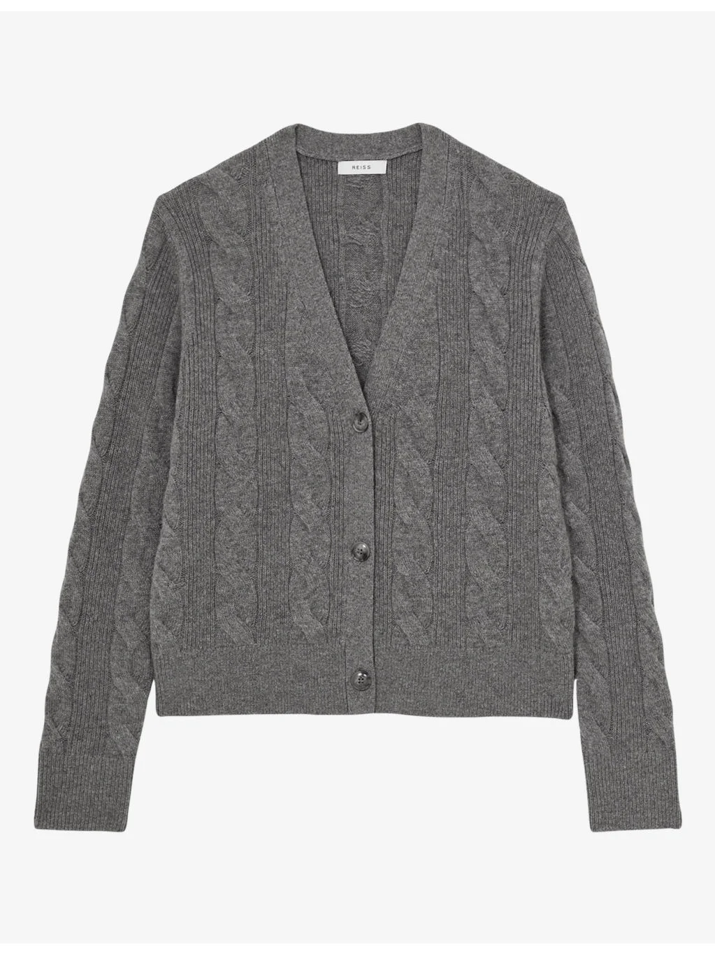 Elowen Cashmere And Wool Cable-Knit Cardigan - 1