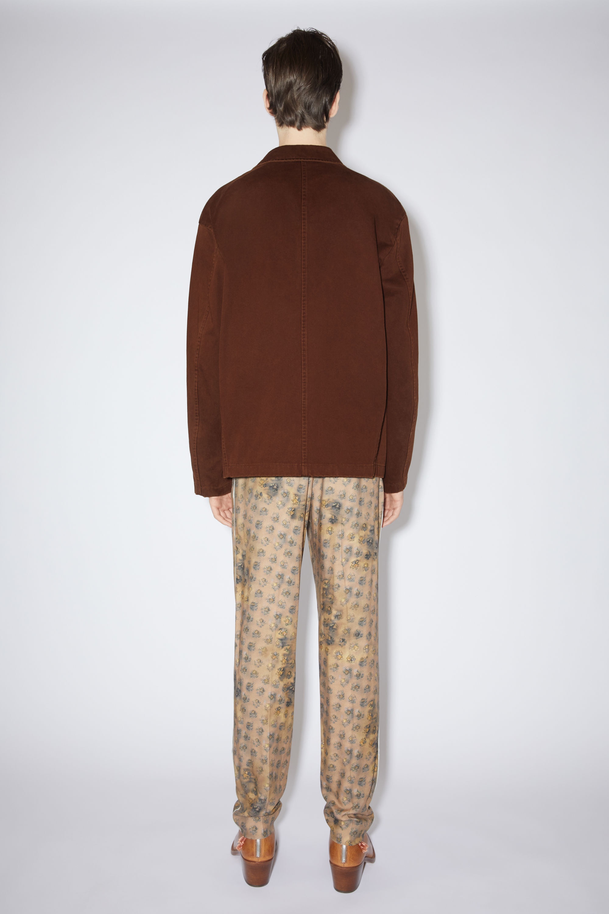 SIngle-breasted jacket - Cognac brown - 3